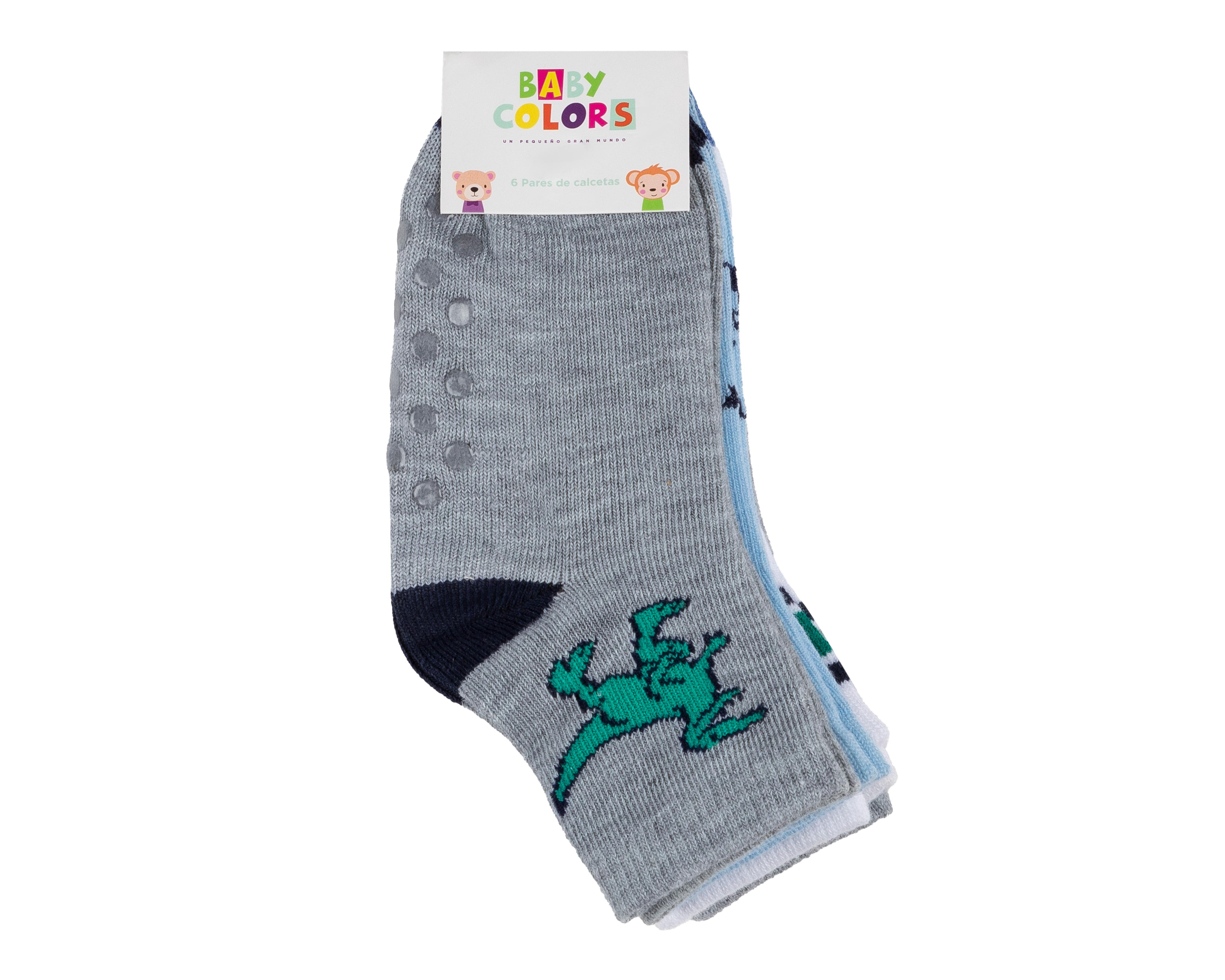 Foto 4 pulgar | Calcetines para Bebé Niño Baby Colors 6 Pares