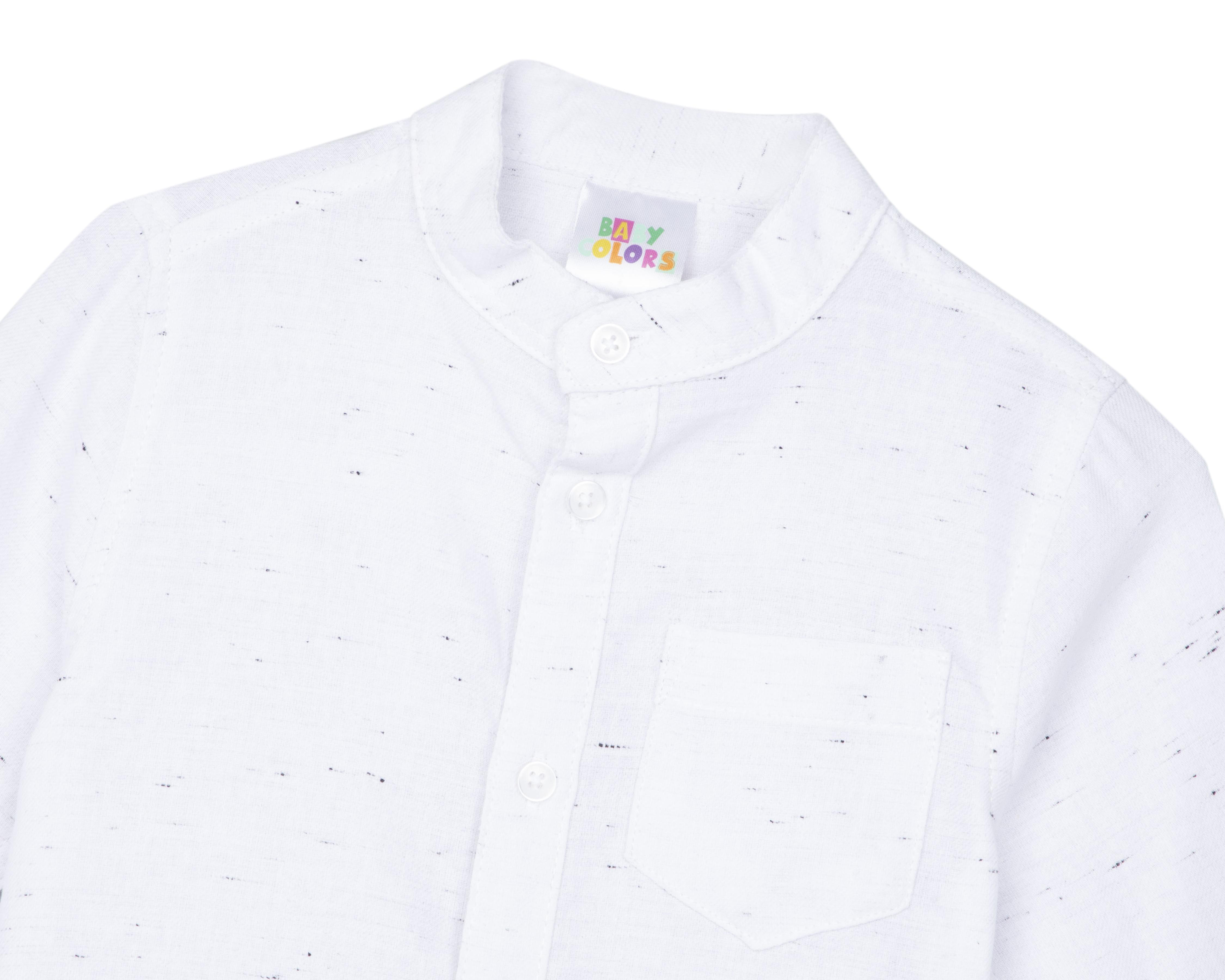 Foto 4 pulgar | Camisa para Bebé Niño Baby Colors de Algodón con Manga Larga