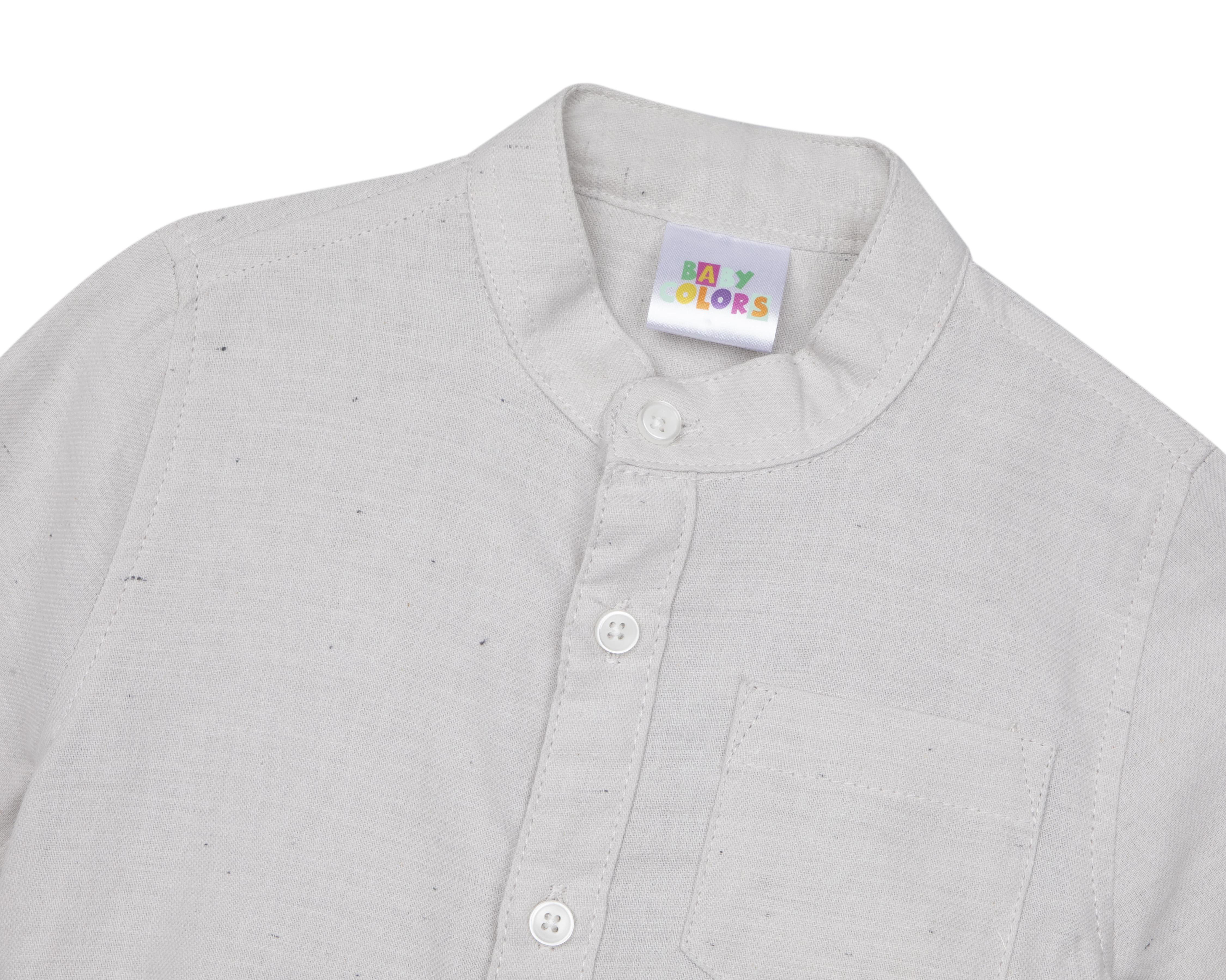 Foto 4 pulgar | Camisa para Bebé Niño Baby Colors de Algodón Manga Larga