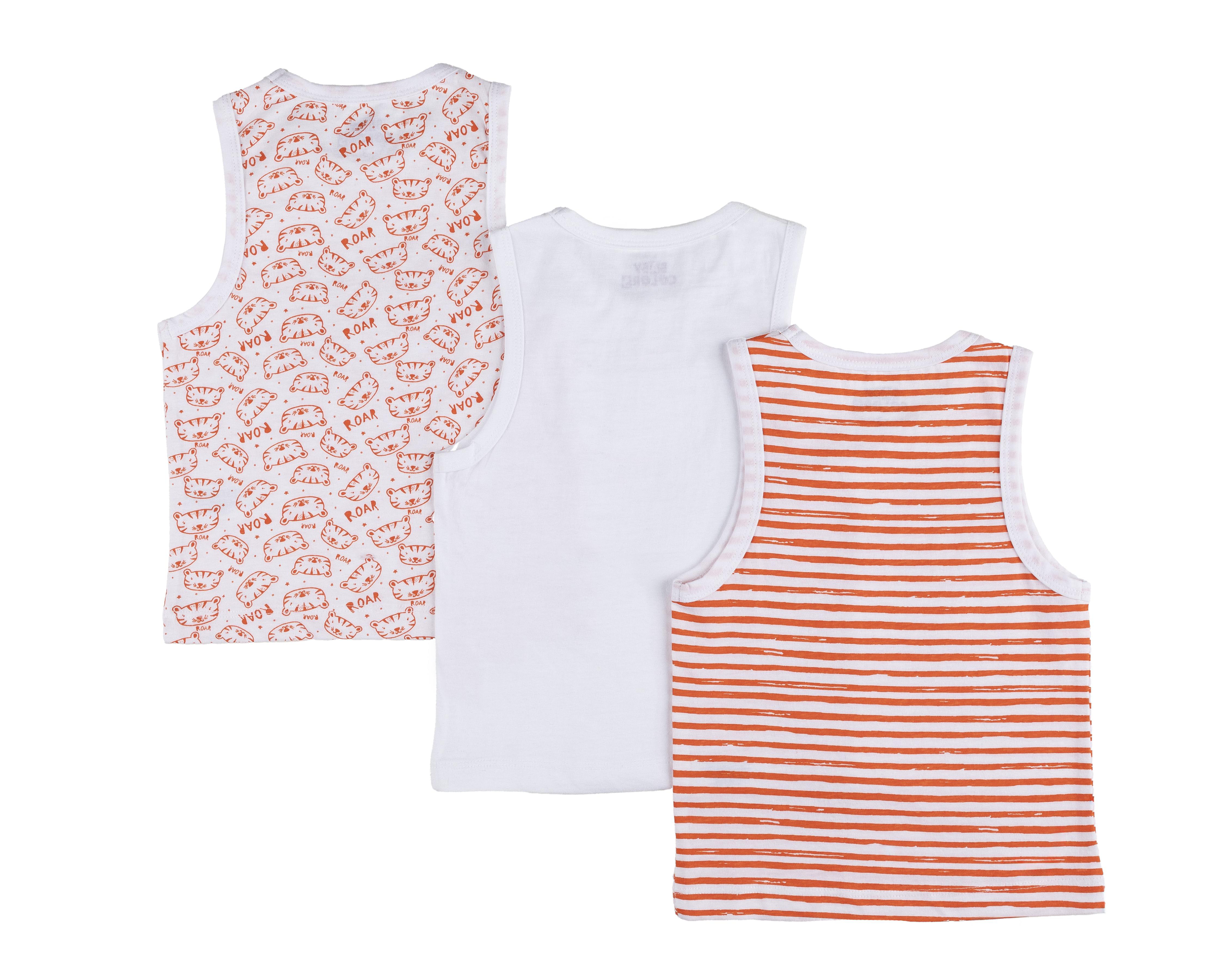 Foto 2 | Camiseta Interior Baby Colors para Bebé Niño 3 Piezas