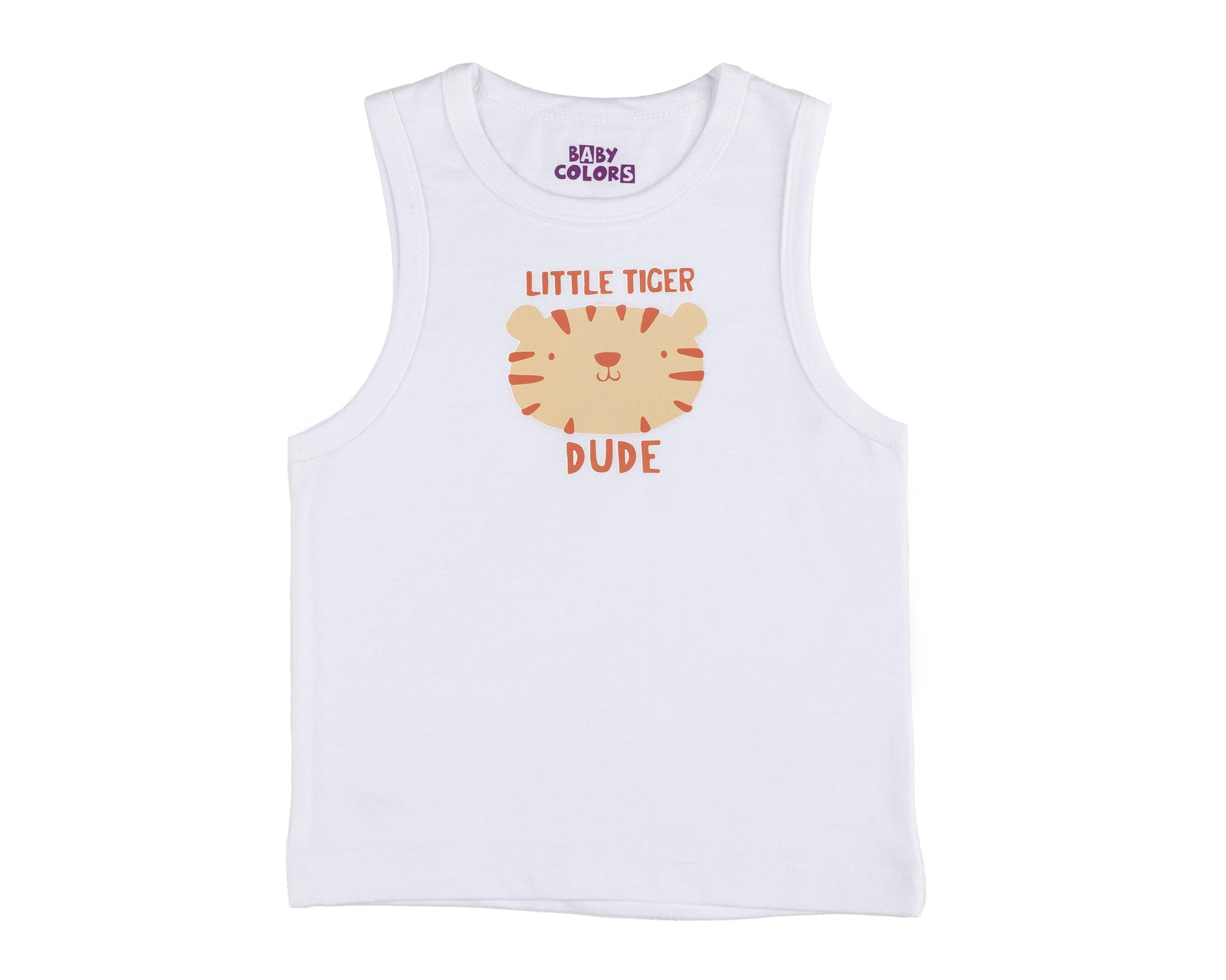 Foto 5 pulgar | Camiseta Interior Baby Colors para Bebé Niño 3 Piezas