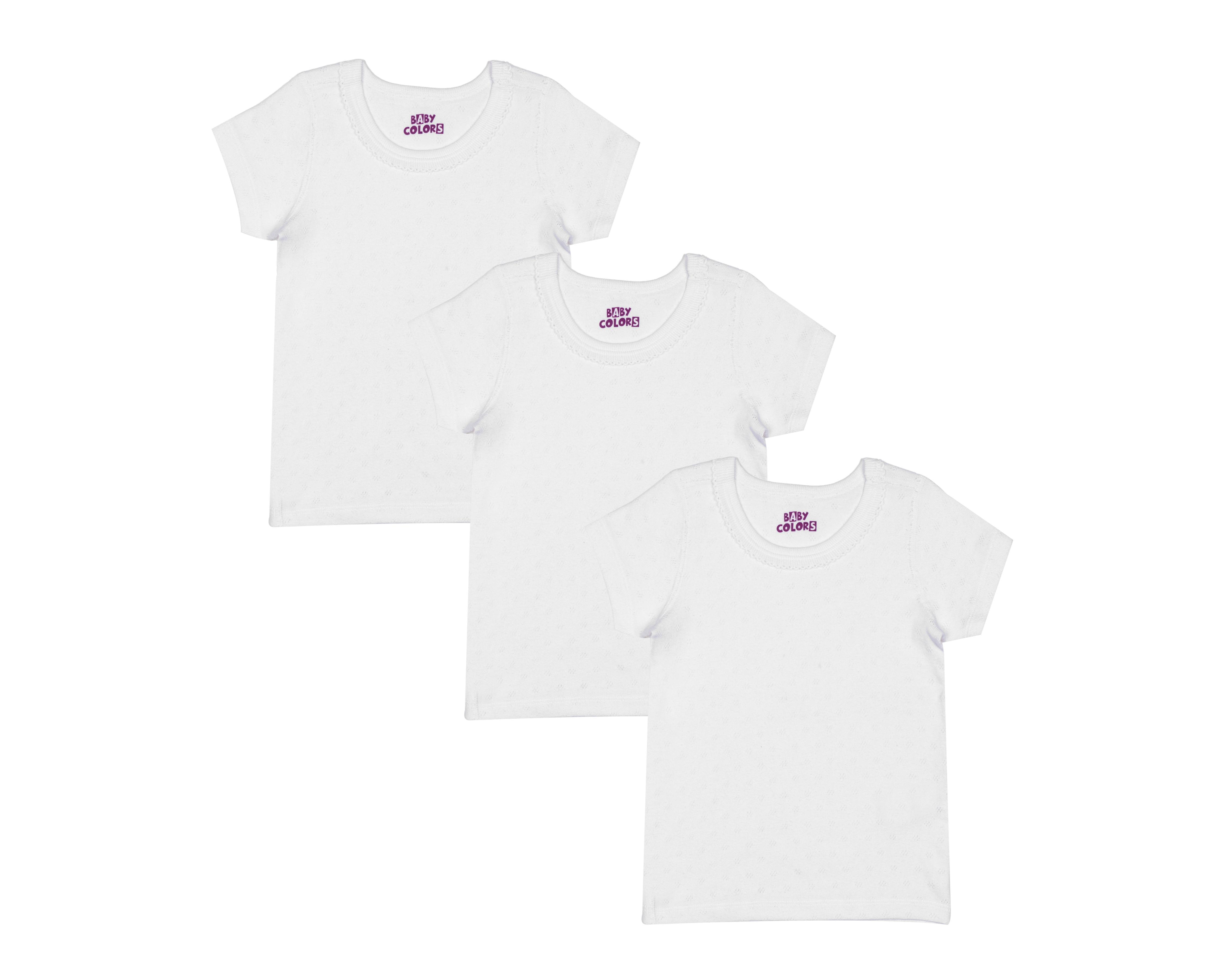 Camiseta Interior Baby Colors para Bebé Niña