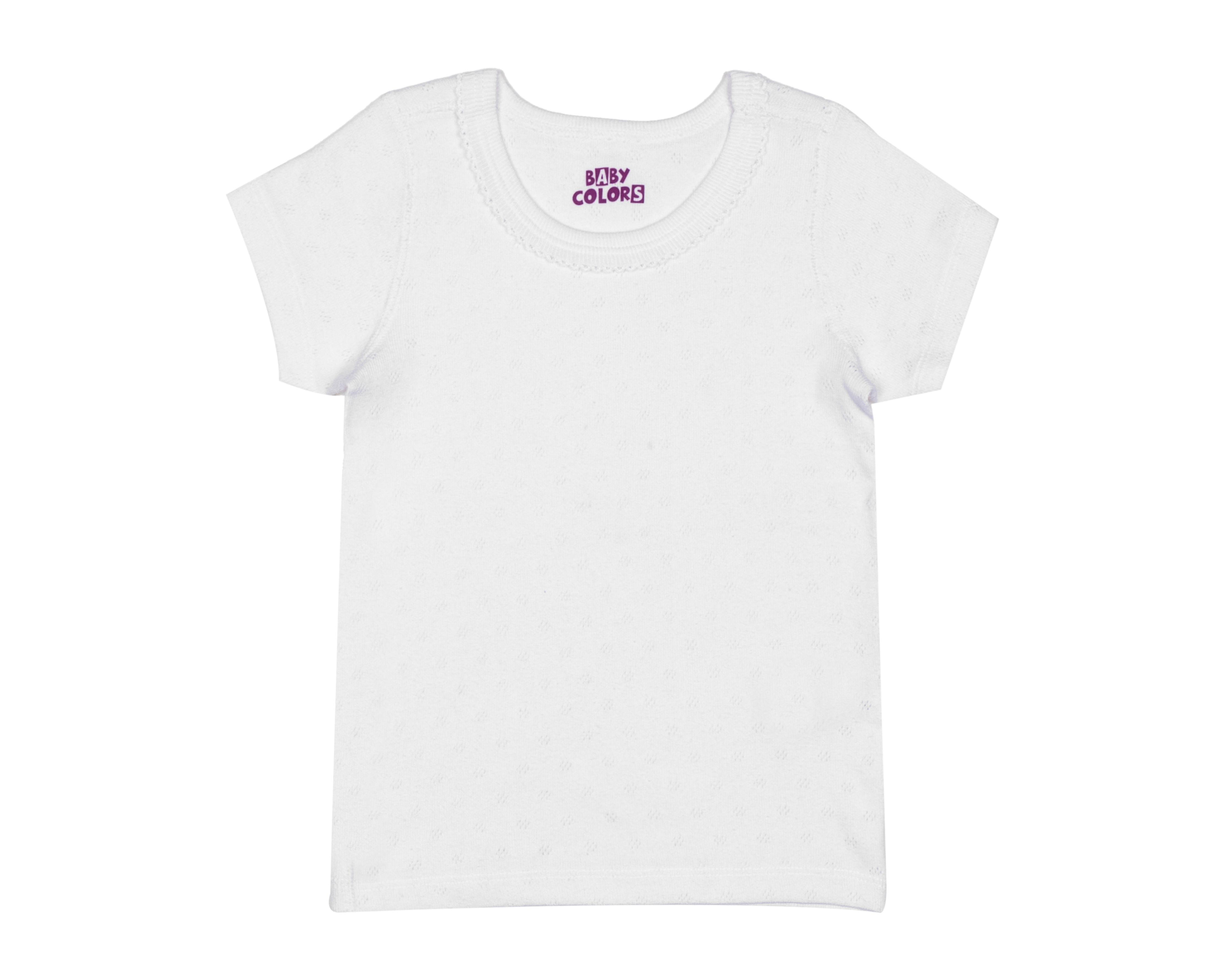 Foto 4 pulgar | Camiseta Interior Baby Colors para Bebé Niña