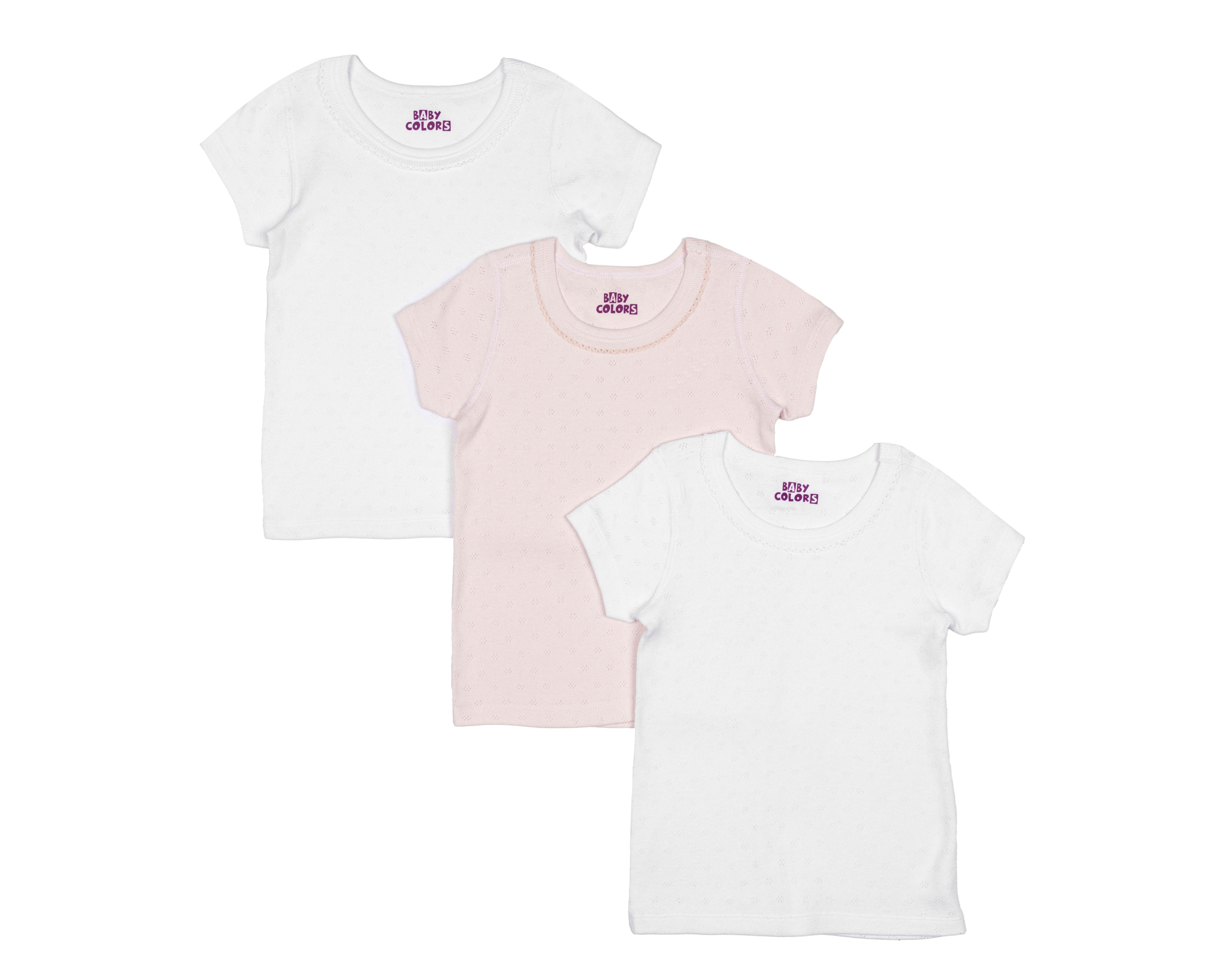 Camiseta Interior Baby Colors para Bebé Niña