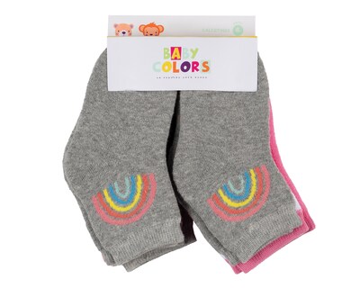 Foto 3 | Calcetas Cortas Baby Colors para Bebé Niña 6 Pares