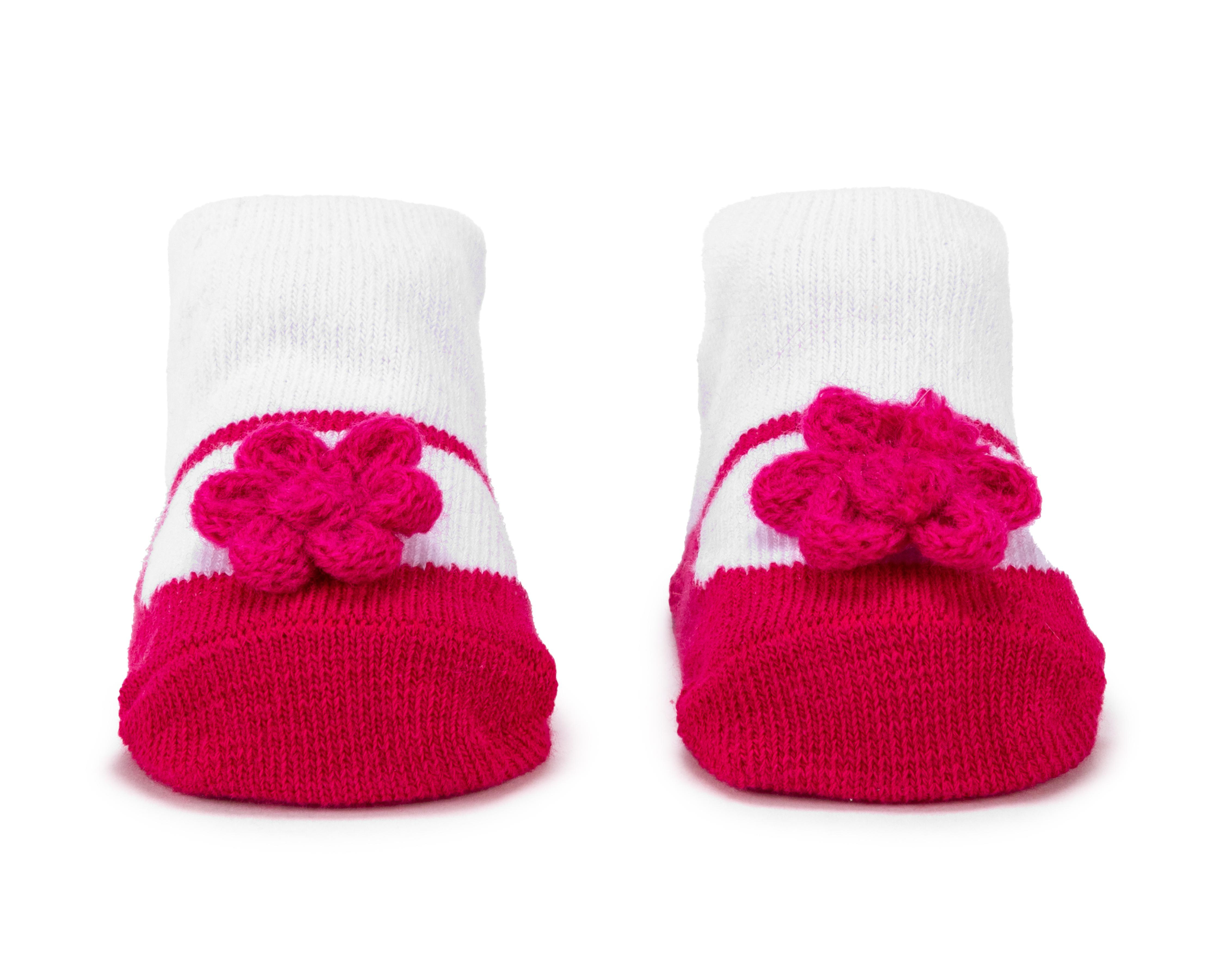 Foto 4 pulgar | Calcetines para Bebé Niña Baby Colors 3 Pares con Tiara