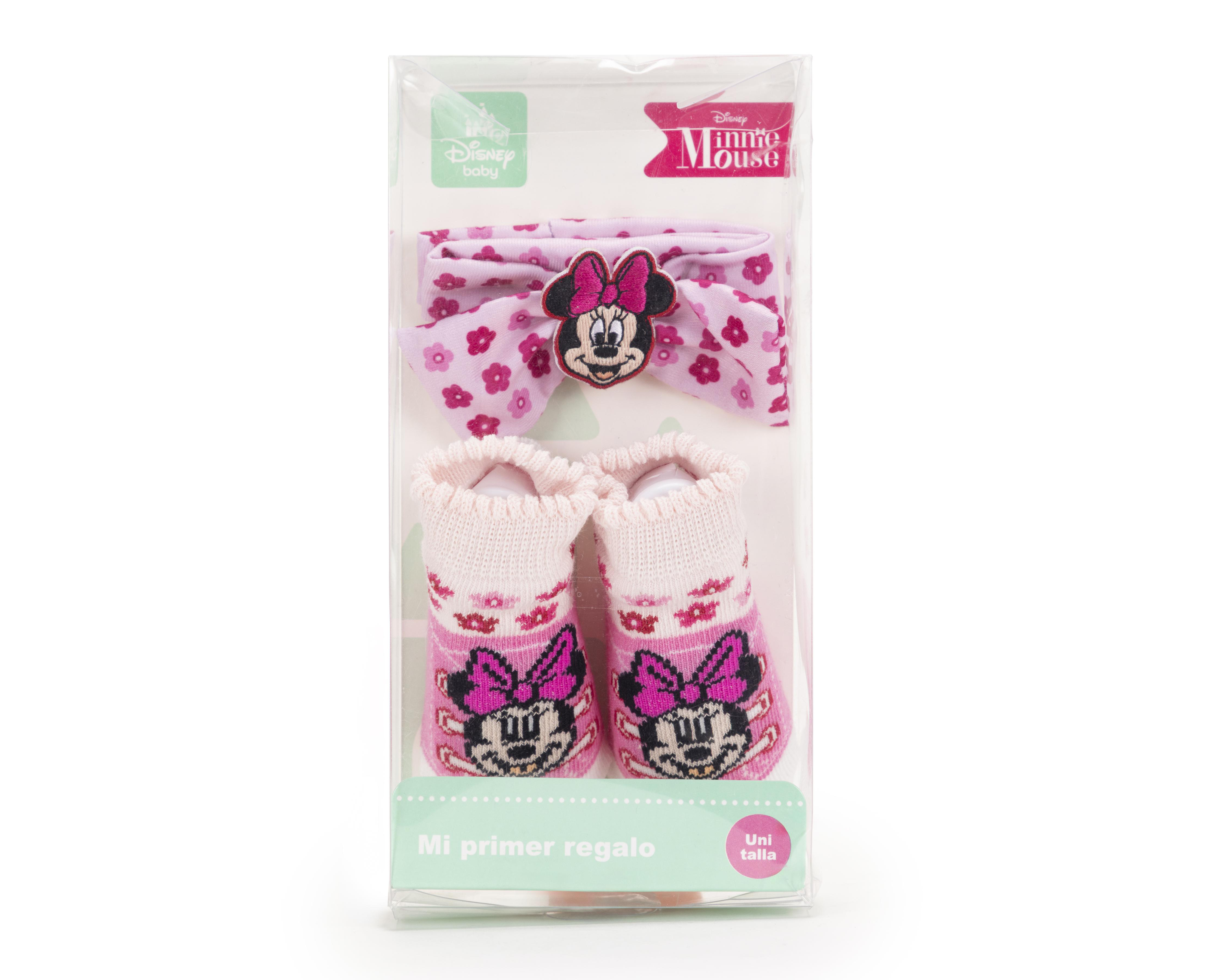 Foto 2 pulgar | Calcetas Disney Minnie Mouse para Bebé Niña