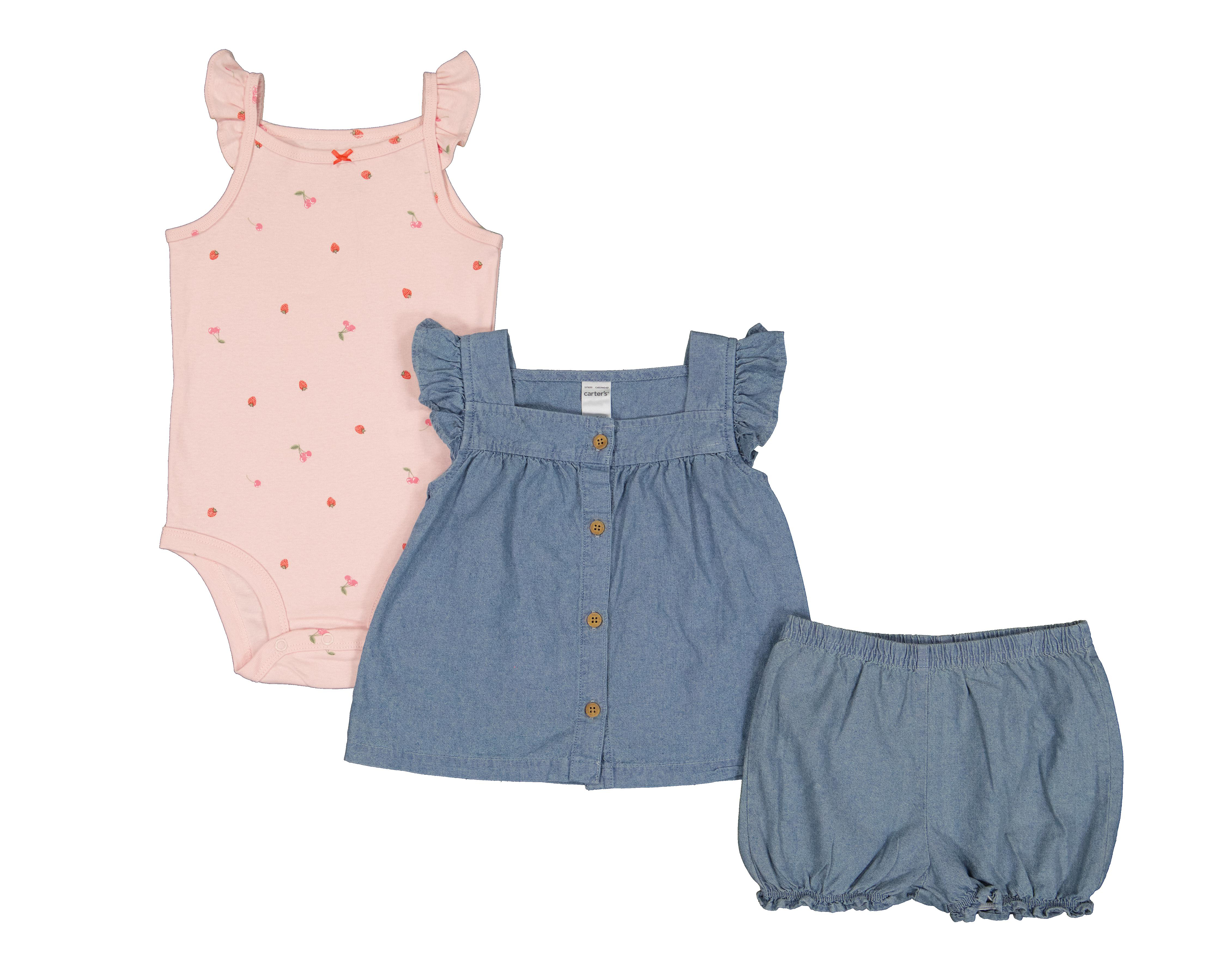 Foto 1 | Conjunto para Bebé Niña Carter's 3 Piezas