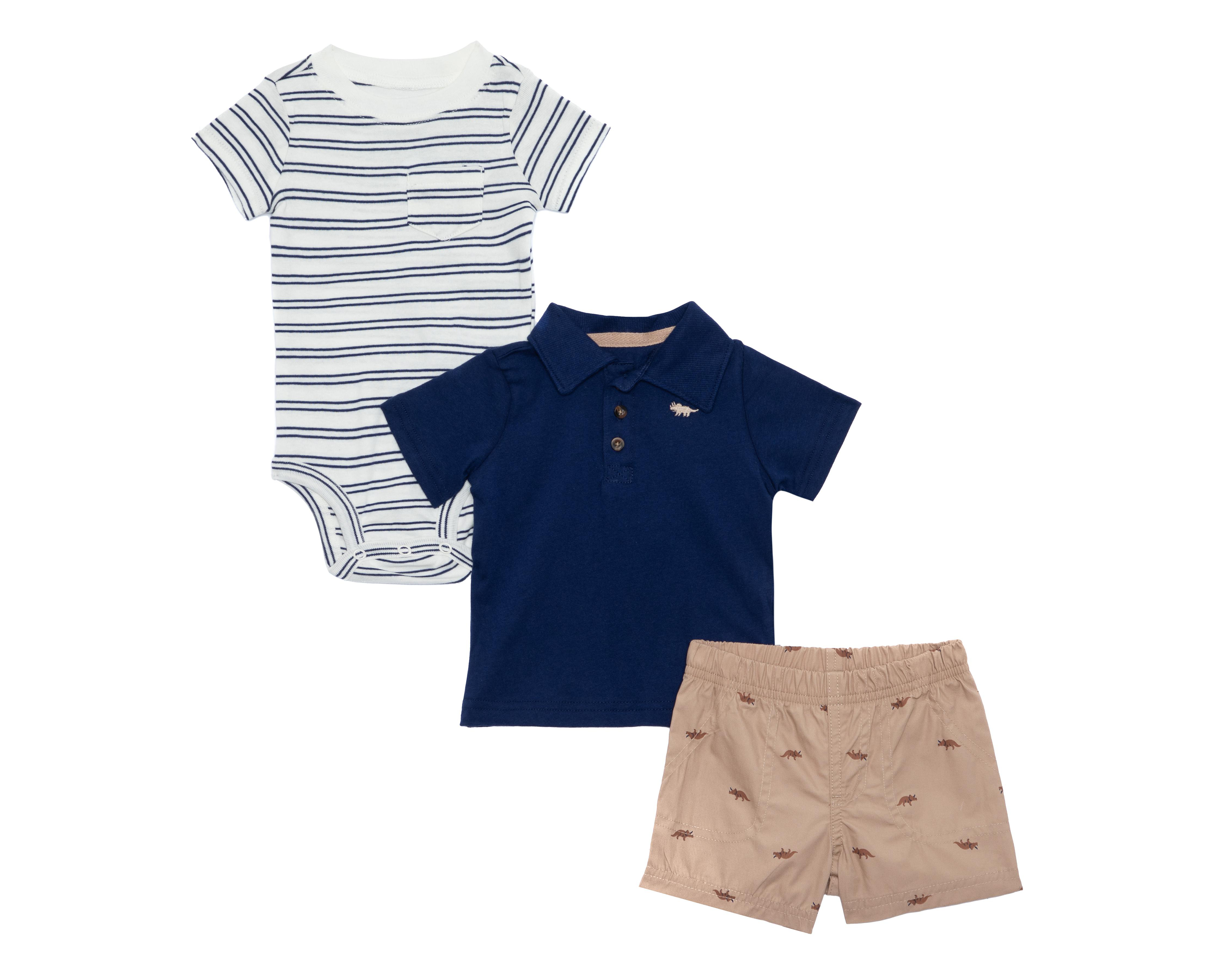 Conjunto de Algodón para Bebé Niño Carter's 3 Piezas