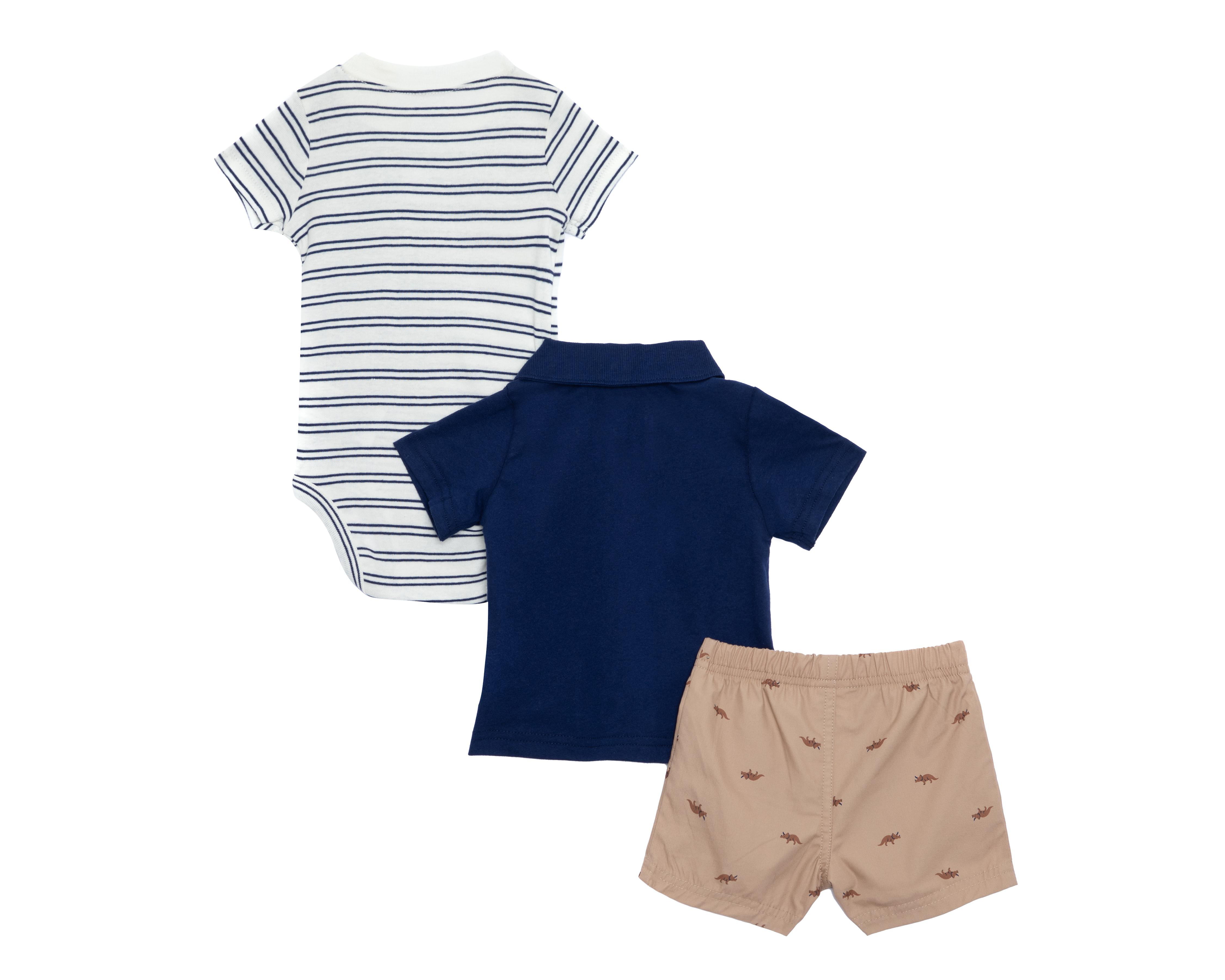 Foto 2 | Conjunto de Algodón para Bebé&nbsp;Niño Carter's 3 Piezas