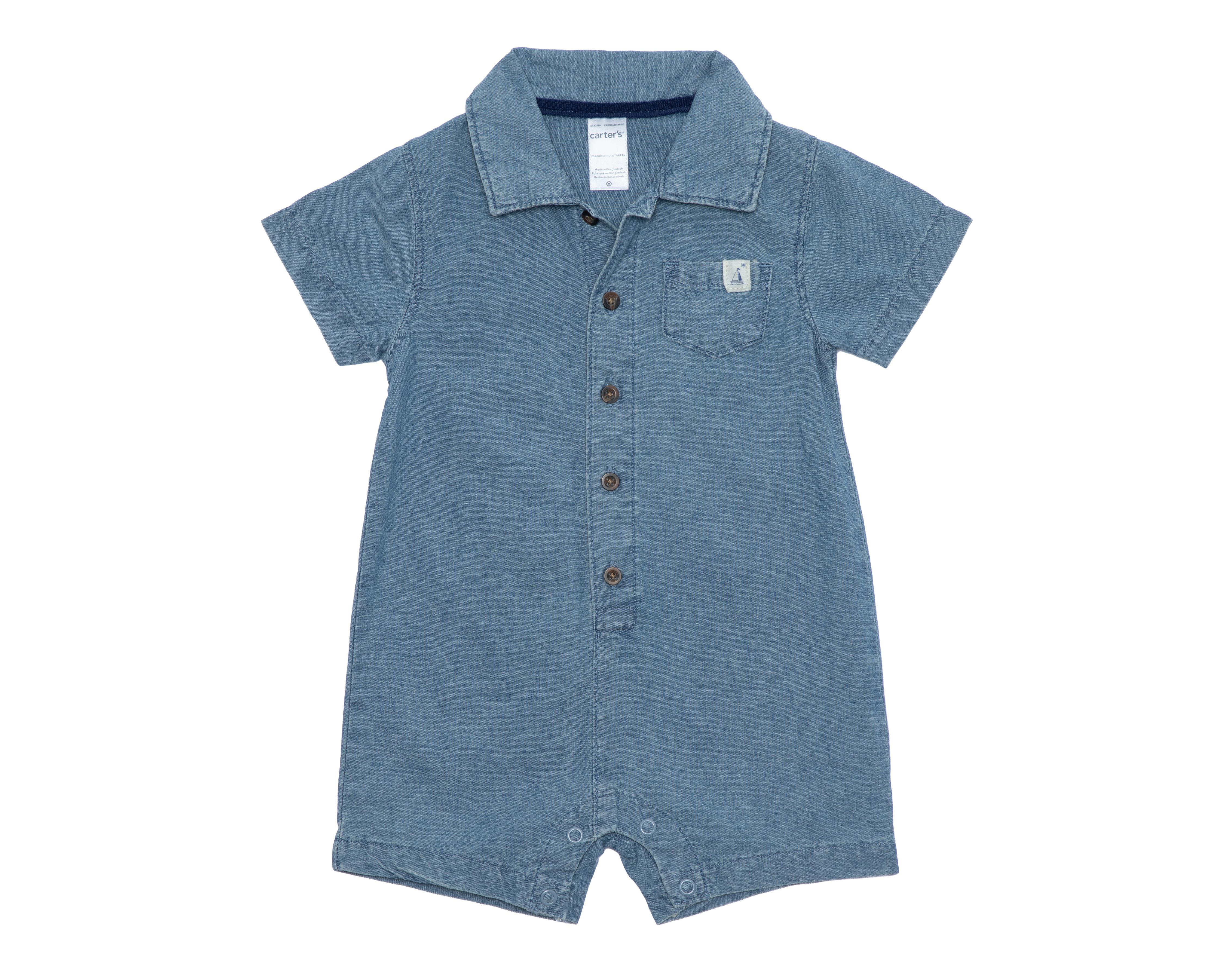 Foto 1 | Jumper para Bebé Niña Carter's de Algodón Azul