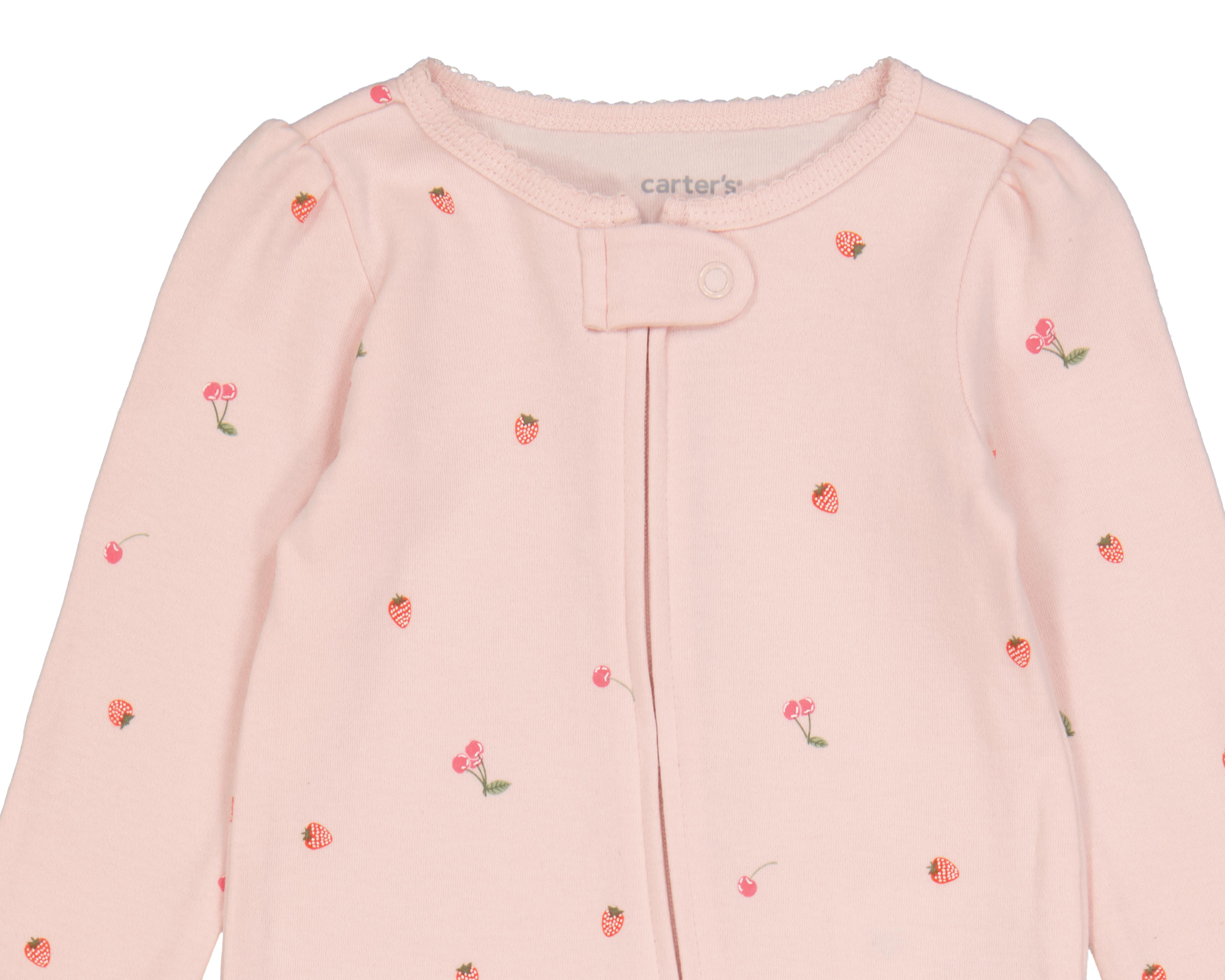Foto 3 | Mameluco para Bebé Niña Carter's de Algodón Rosa