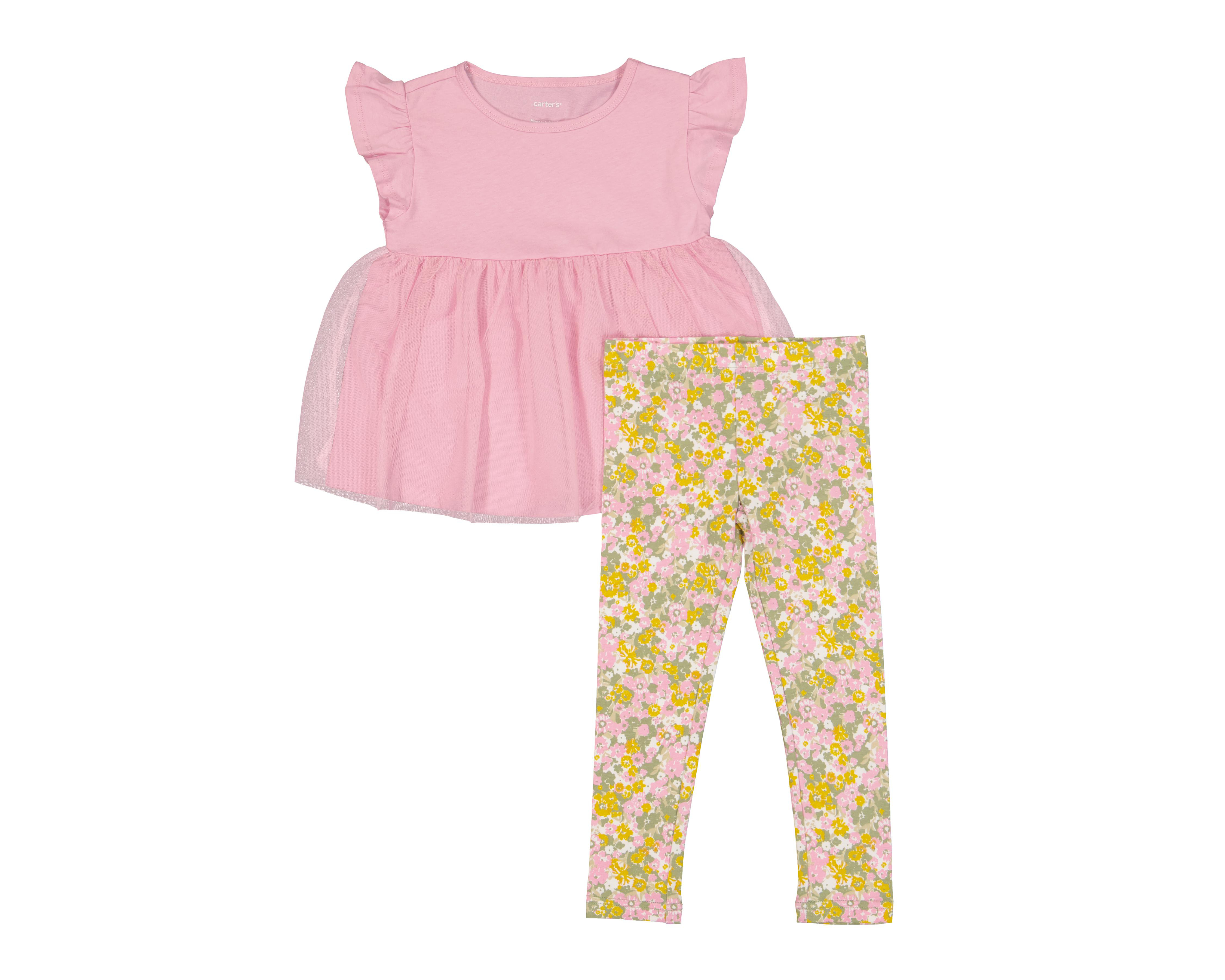Foto 1 | Conjunto para Bebé Niña Carter's de Algodón 2 Piezas