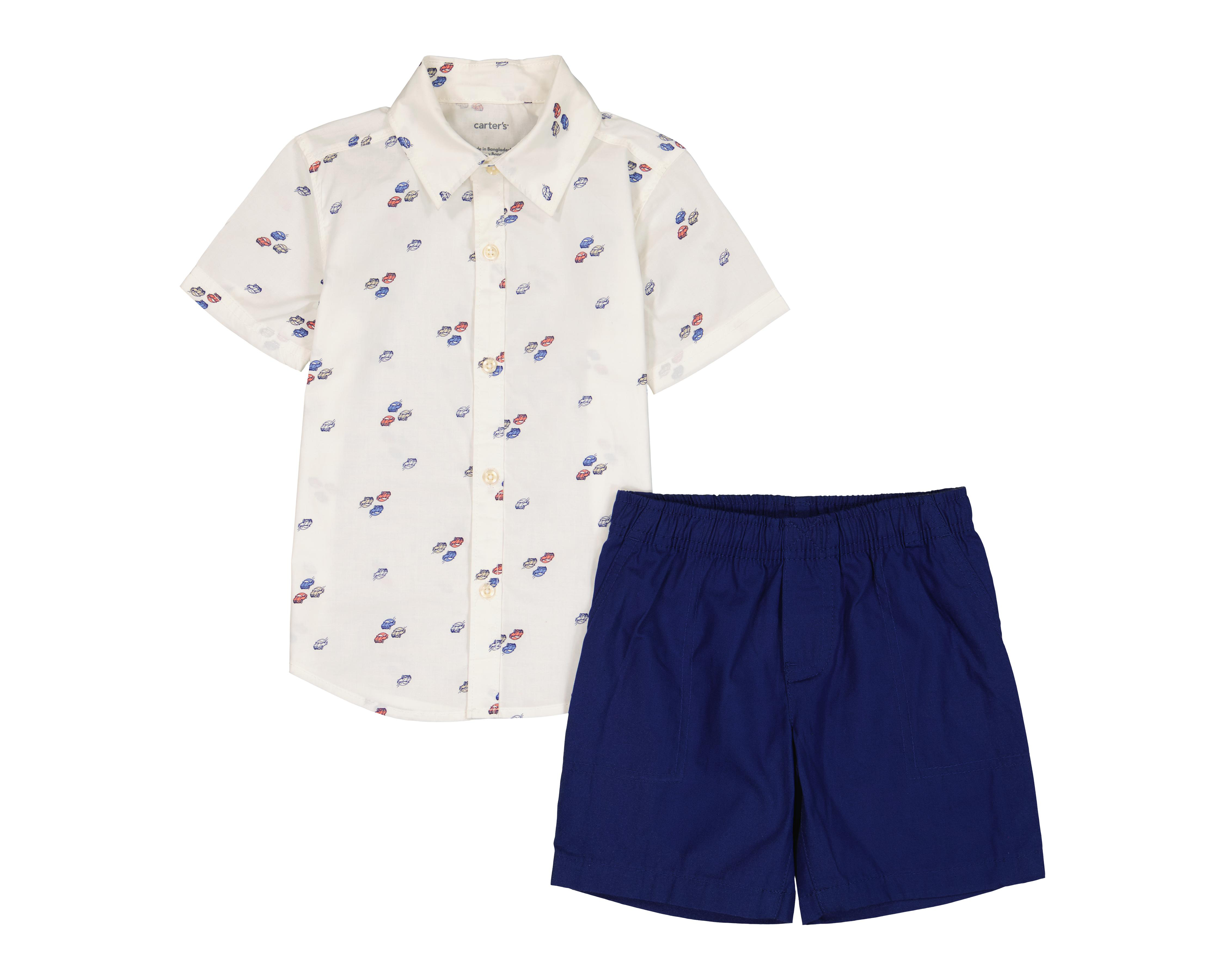 Foto 1 | Conjunto para Bebé Niño Carter's de Algodón 2 Piezas