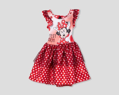 Foto 1 | Vestido Rojo Disney Minnie Mouse para Niña