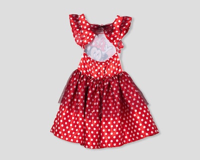 Foto 2 | Vestido Rojo Disney Minnie Mouse para Niña