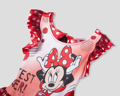 Foto 3 | Vestido Rojo Disney Minnie Mouse para Niña