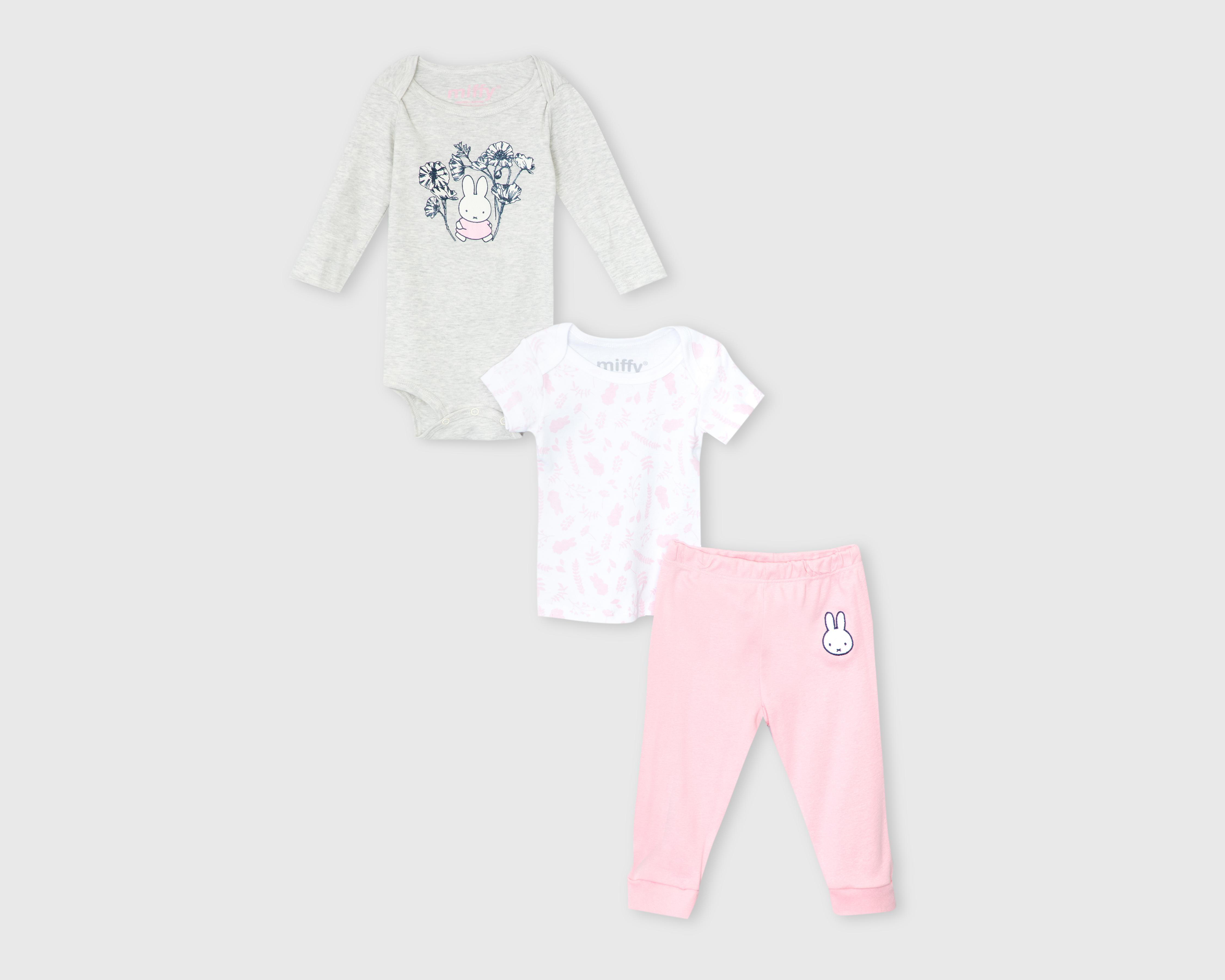 Foto 1 | Conjunto para Bebé Niña Miffy 3 Piezas