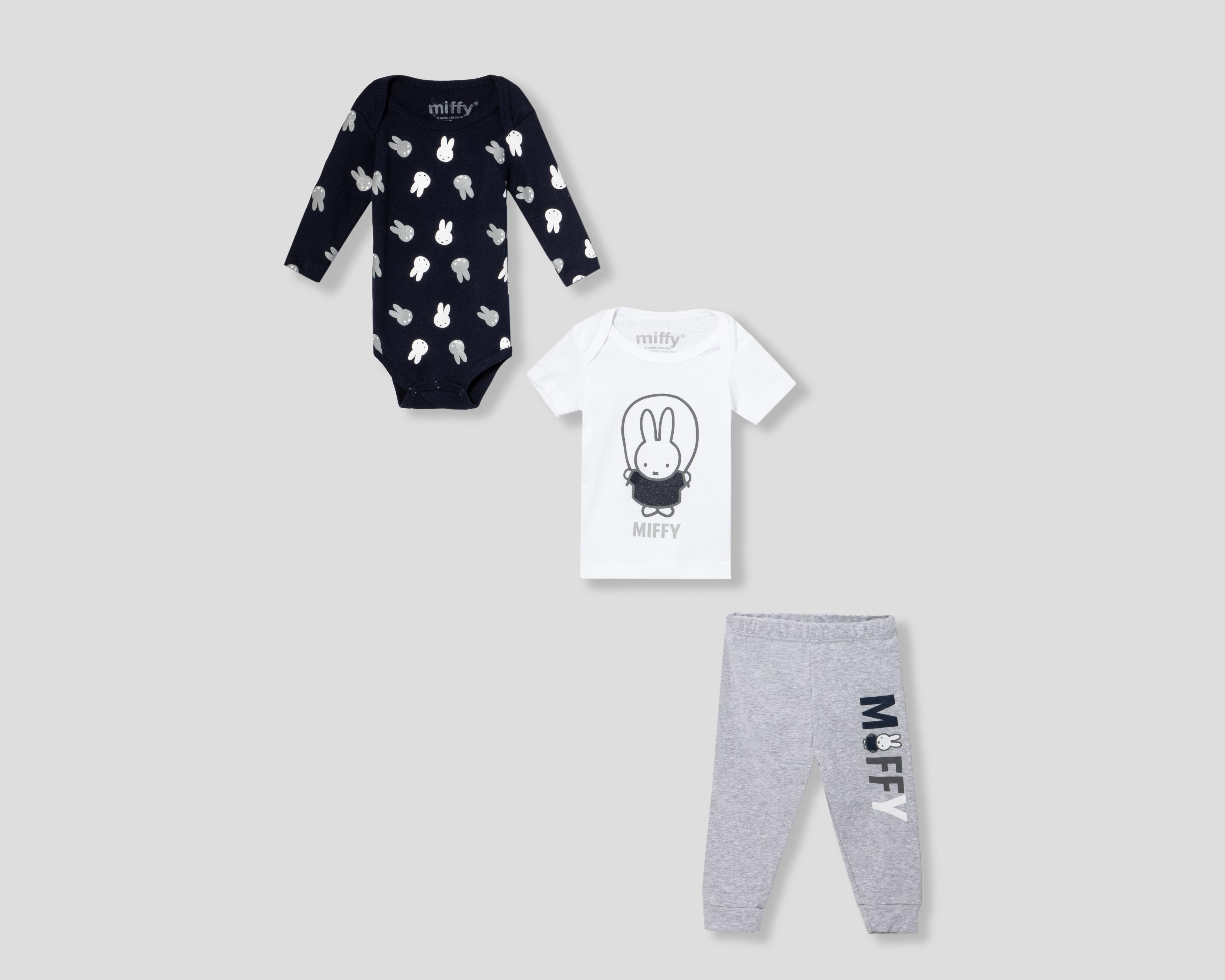 Conjunto para Bebé Niño Miffy 3 Piezas