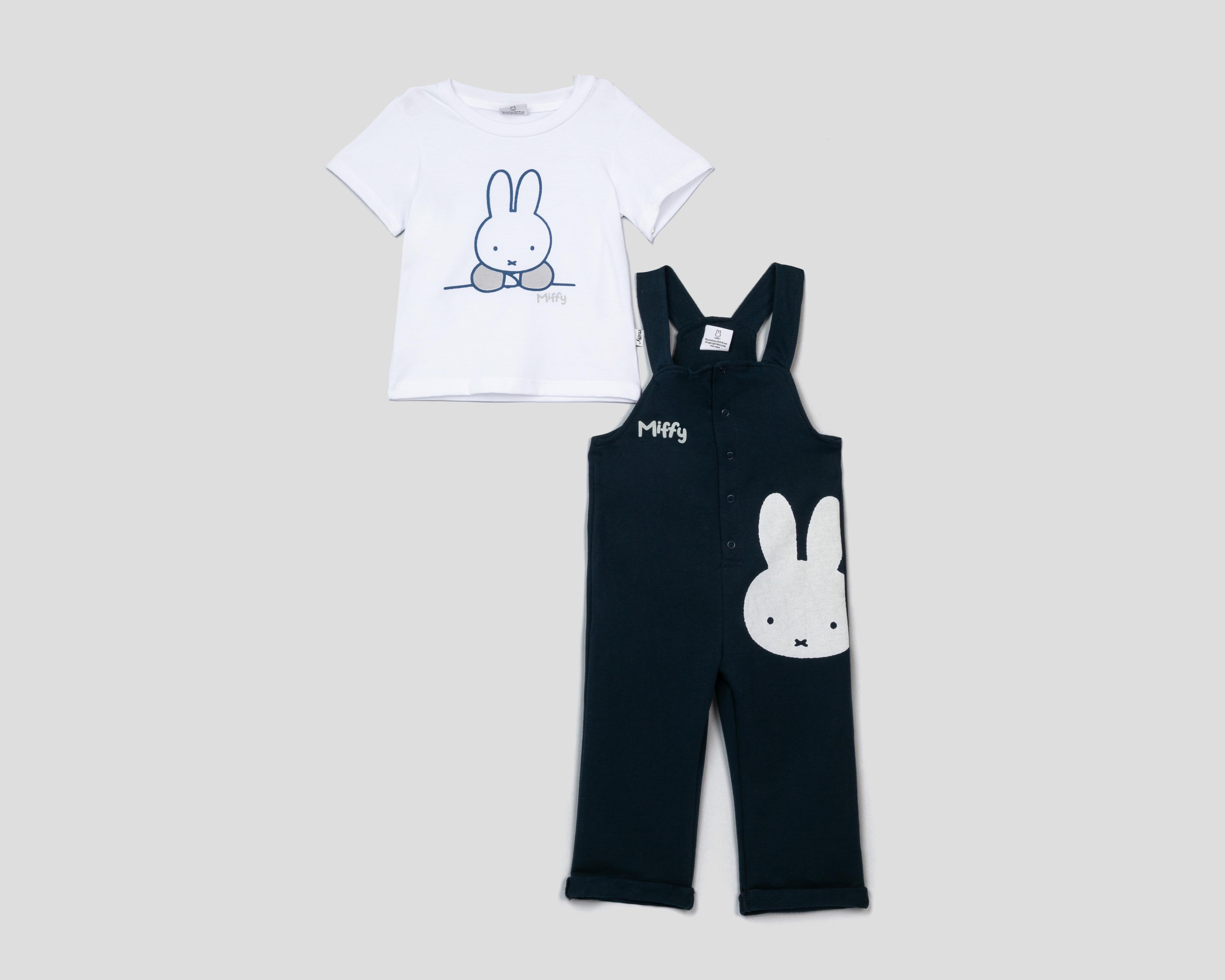 Foto 2 pulgar | Conjunto de Playera y Overol Miffy para Niño