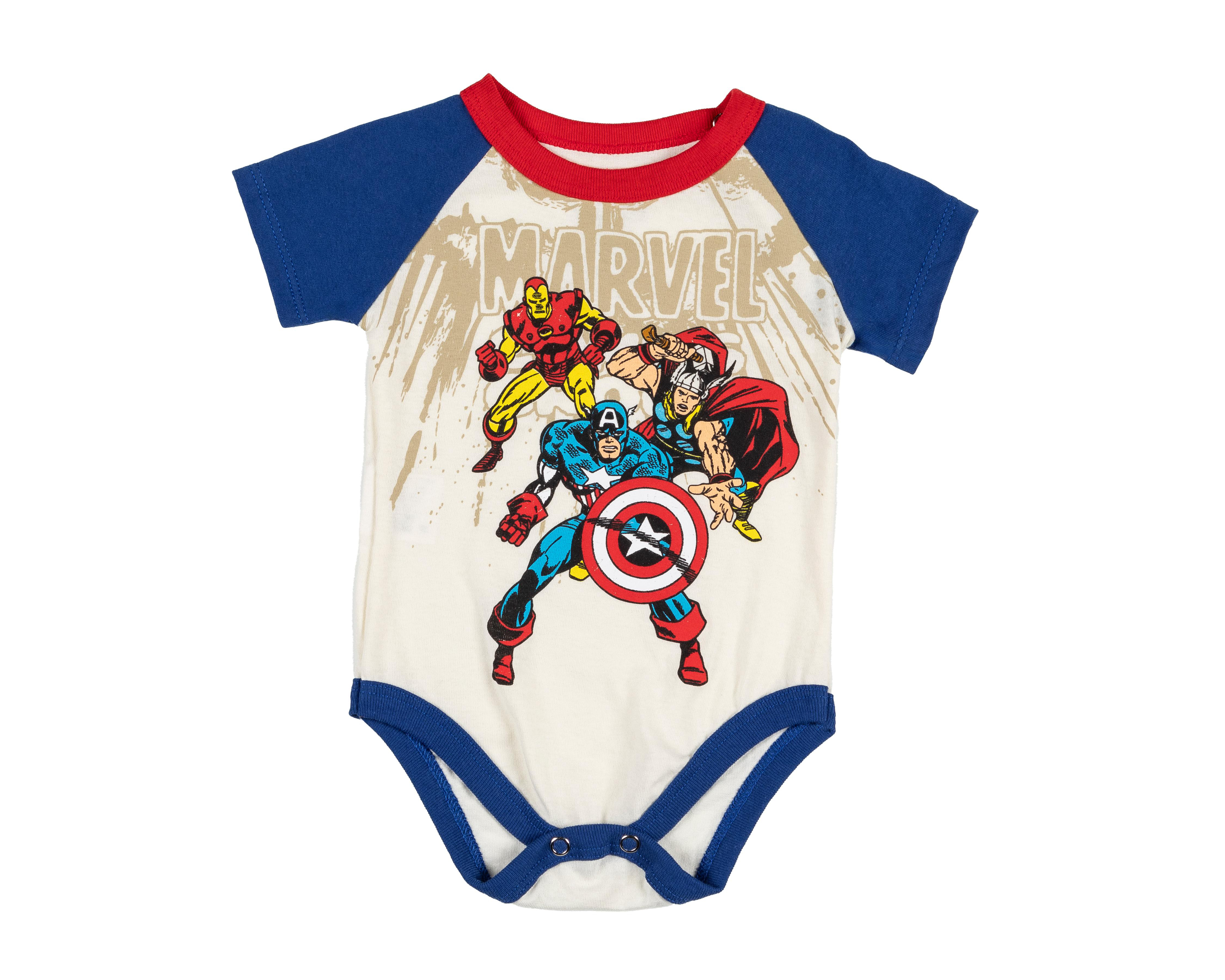 Foto 2 pulgar | Pañalero para Bebé Niño Marvel de Algodón Estampado