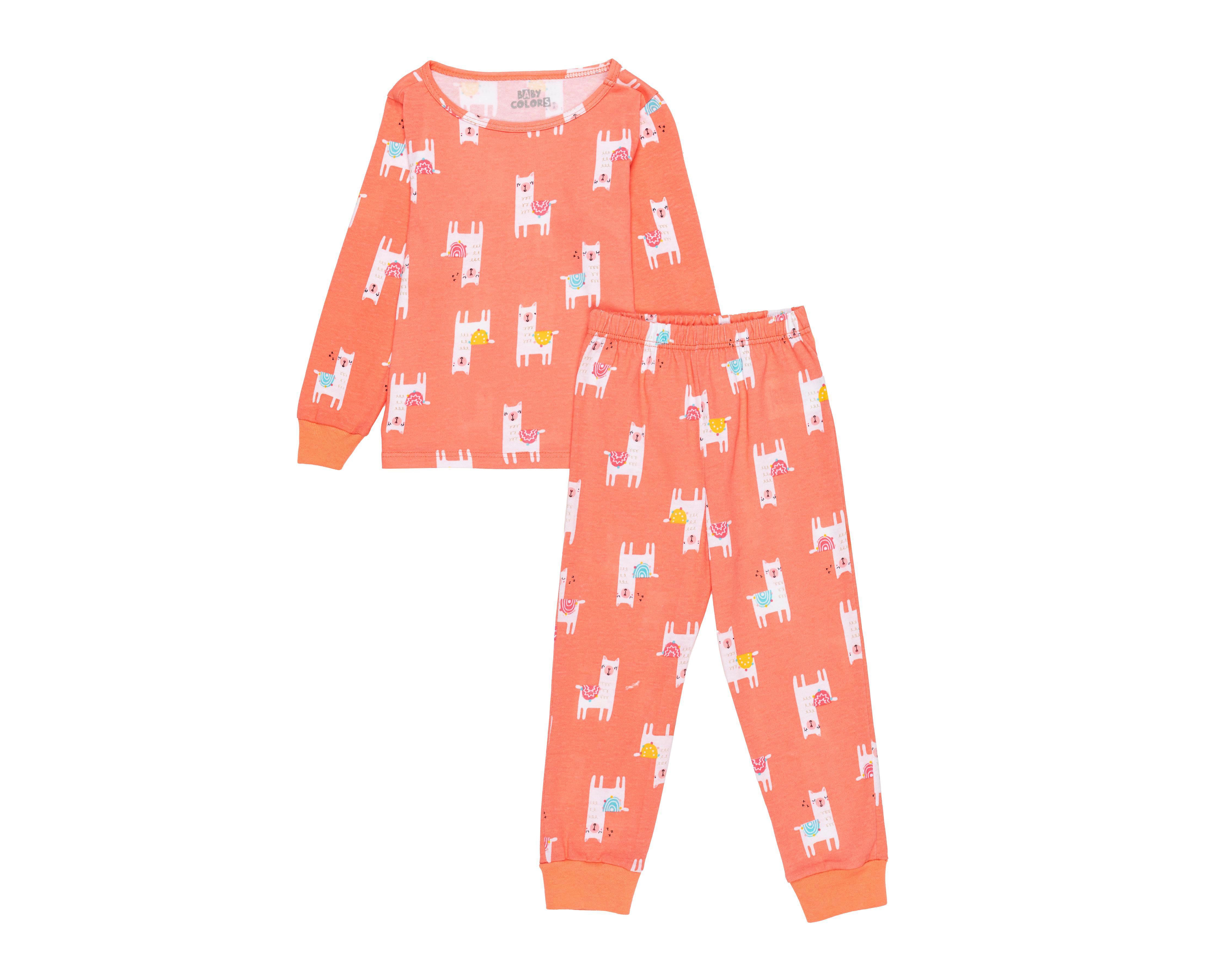 Foto 2 pulgar | Pijama para Niña de Llamas Baby Colors