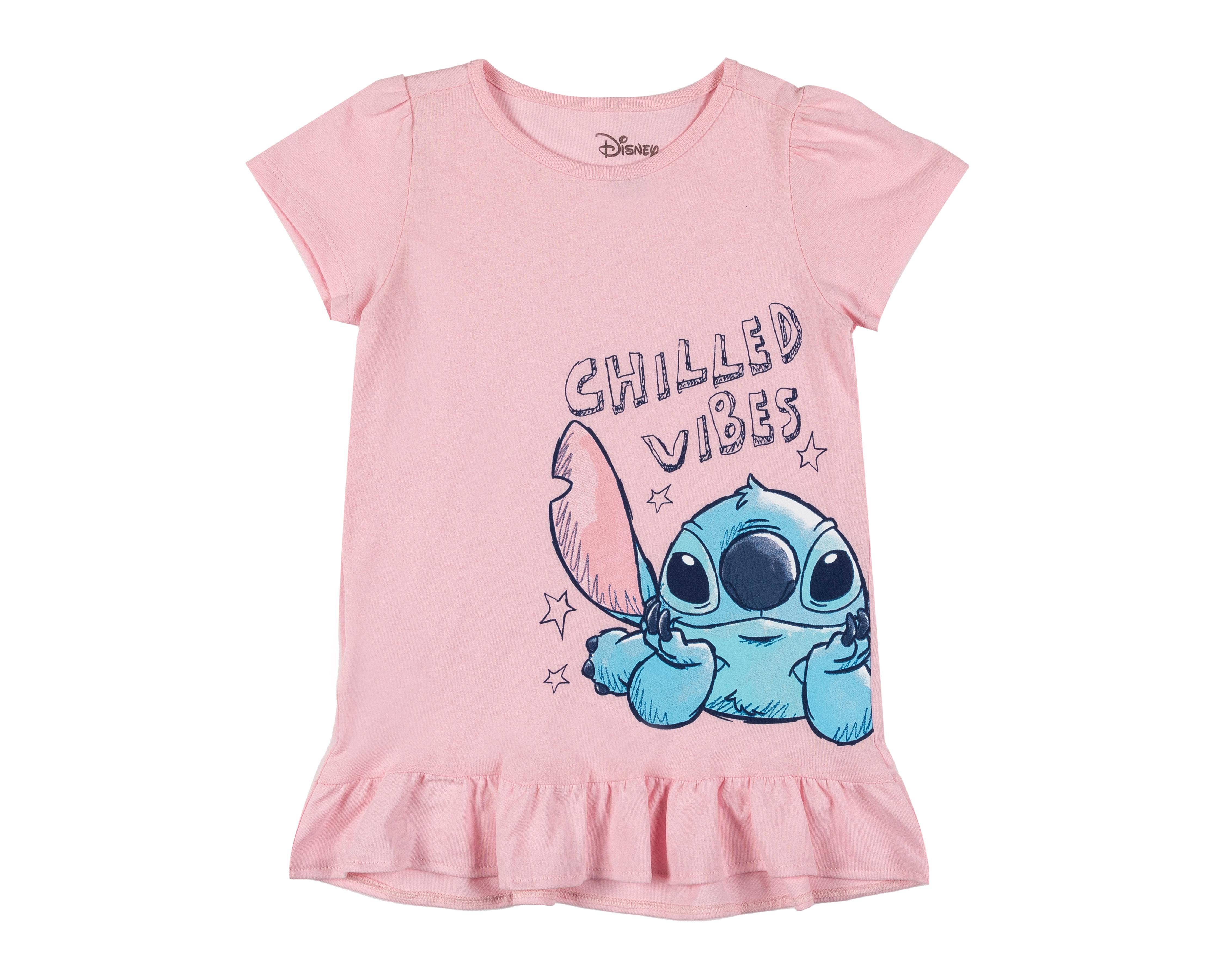 Foto 4 pulgar | Pijama para Bebé Niña Print Stitch Disney