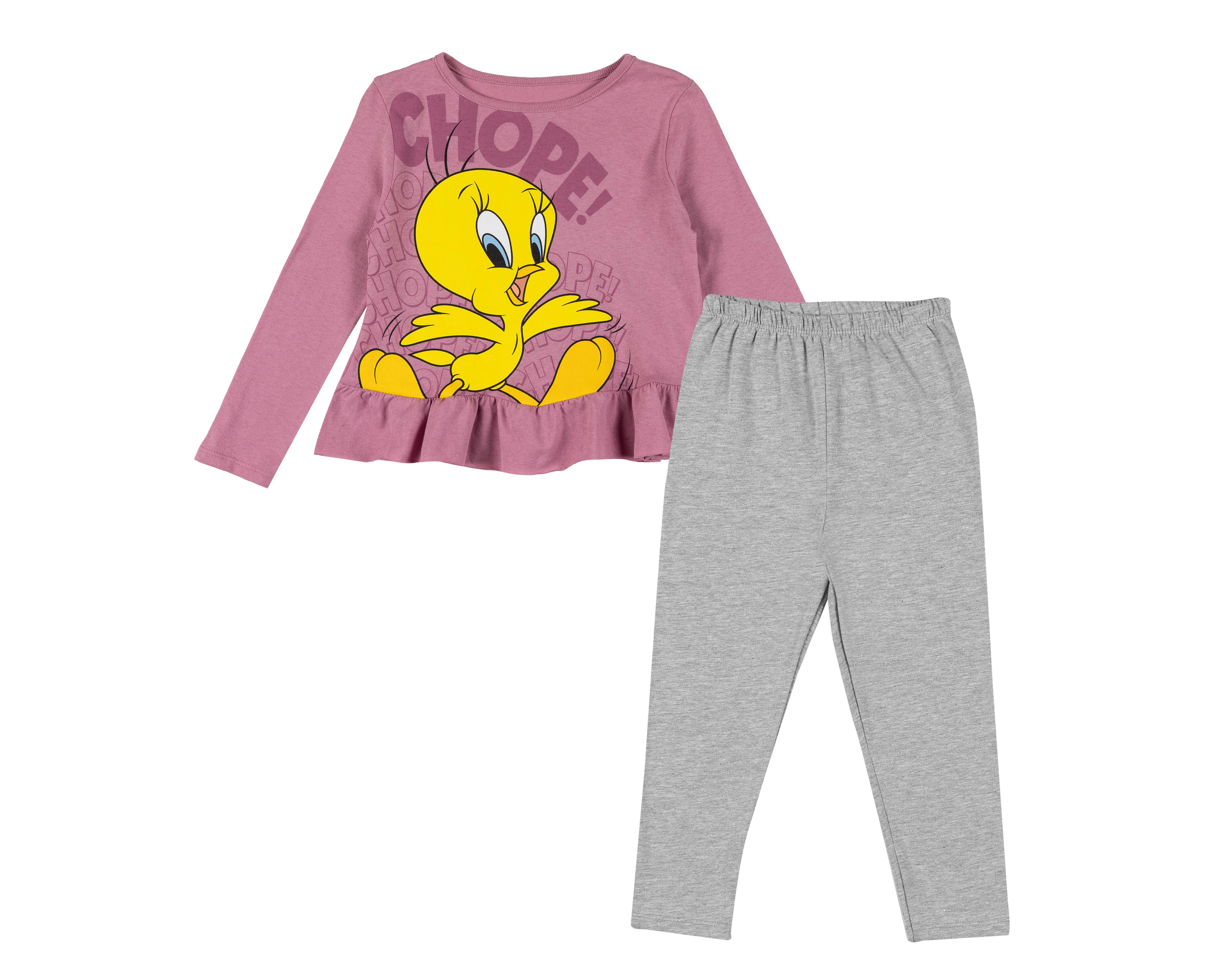 Pijama para Bebé Niña Estampada Looney Tunes