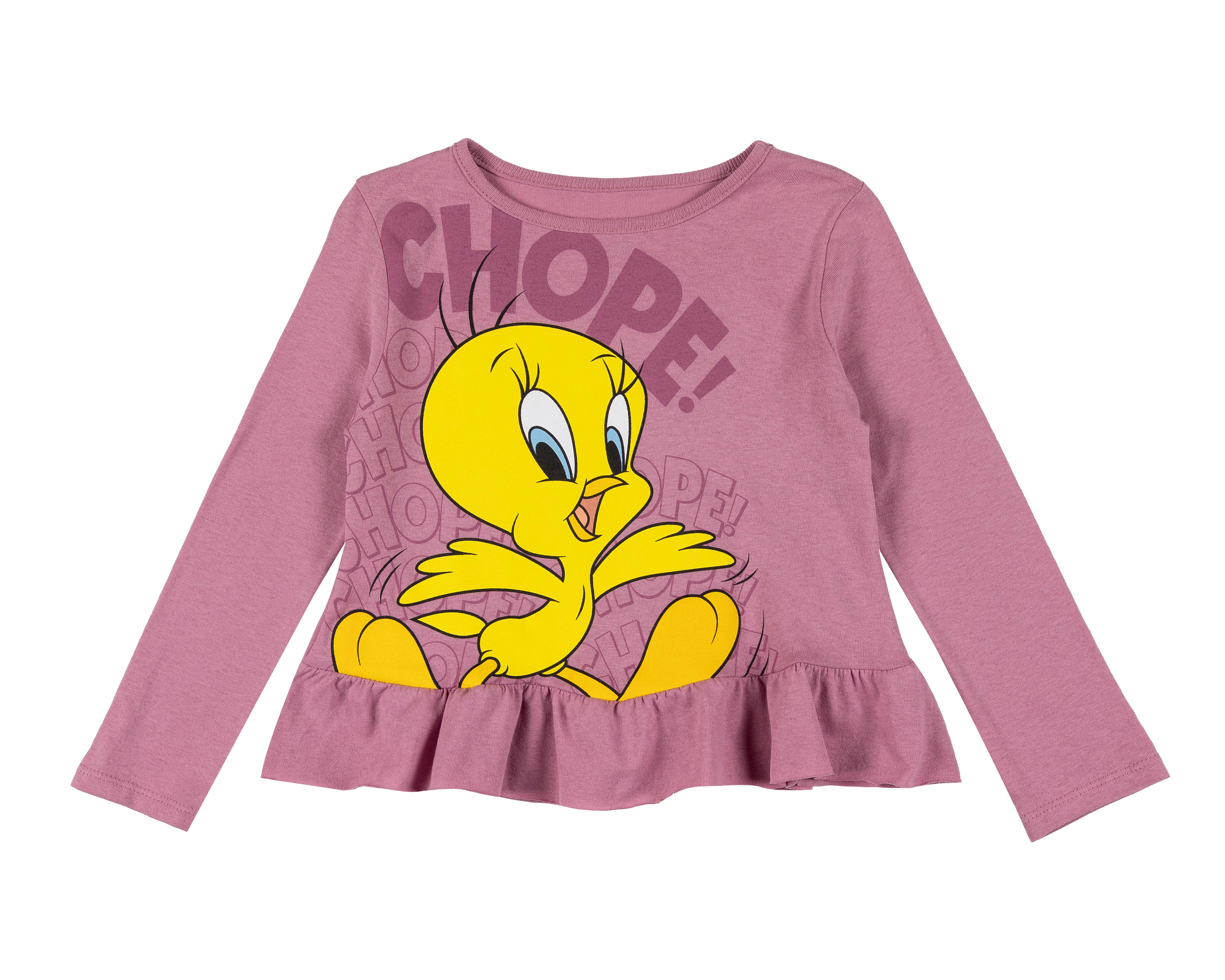 Foto 4 pulgar | Pijama para Bebé Niña Estampada Looney Tunes