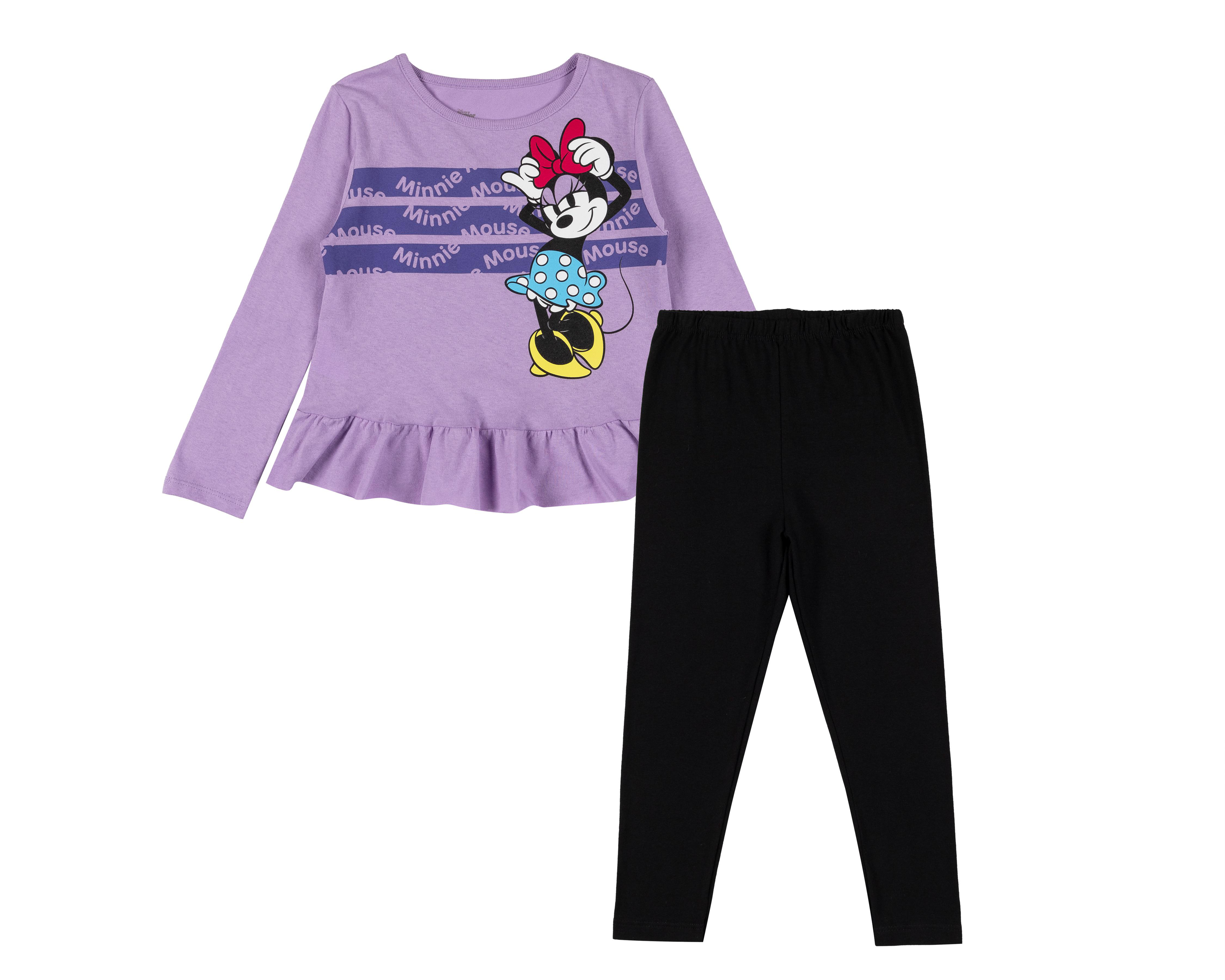 Foto 2 pulgar | Pijama de Algodón Disney Minnie Mouse para Niña 2 Piezas