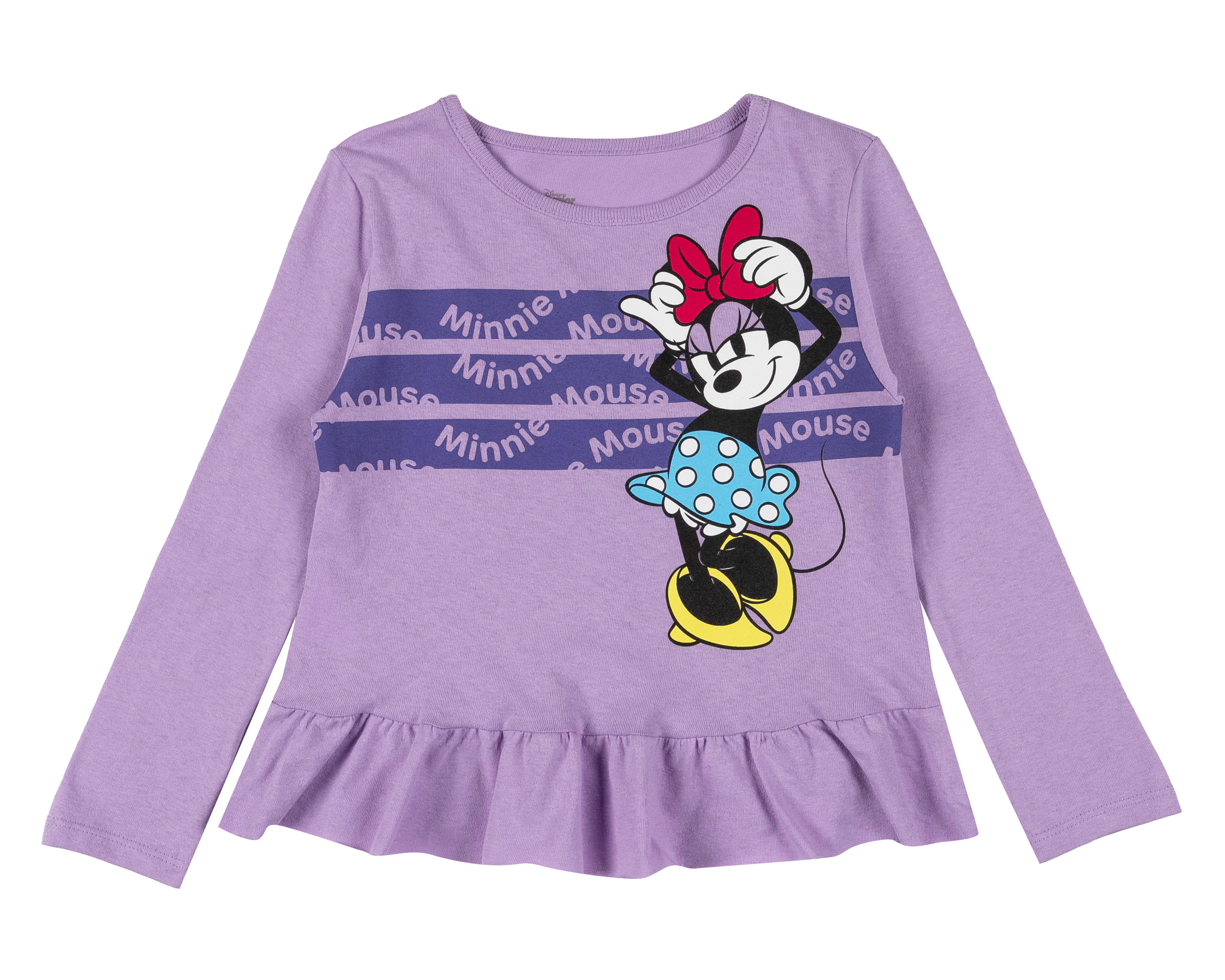 Foto 4 pulgar | Pijama de Algodón Disney Minnie Mouse para Niña 2 Piezas