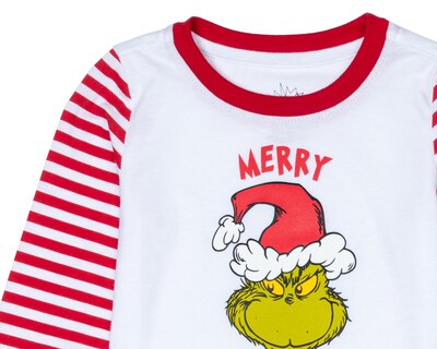 Foto 3 | Pijama de Niña de Rayas Dr. Seuss The Grinch