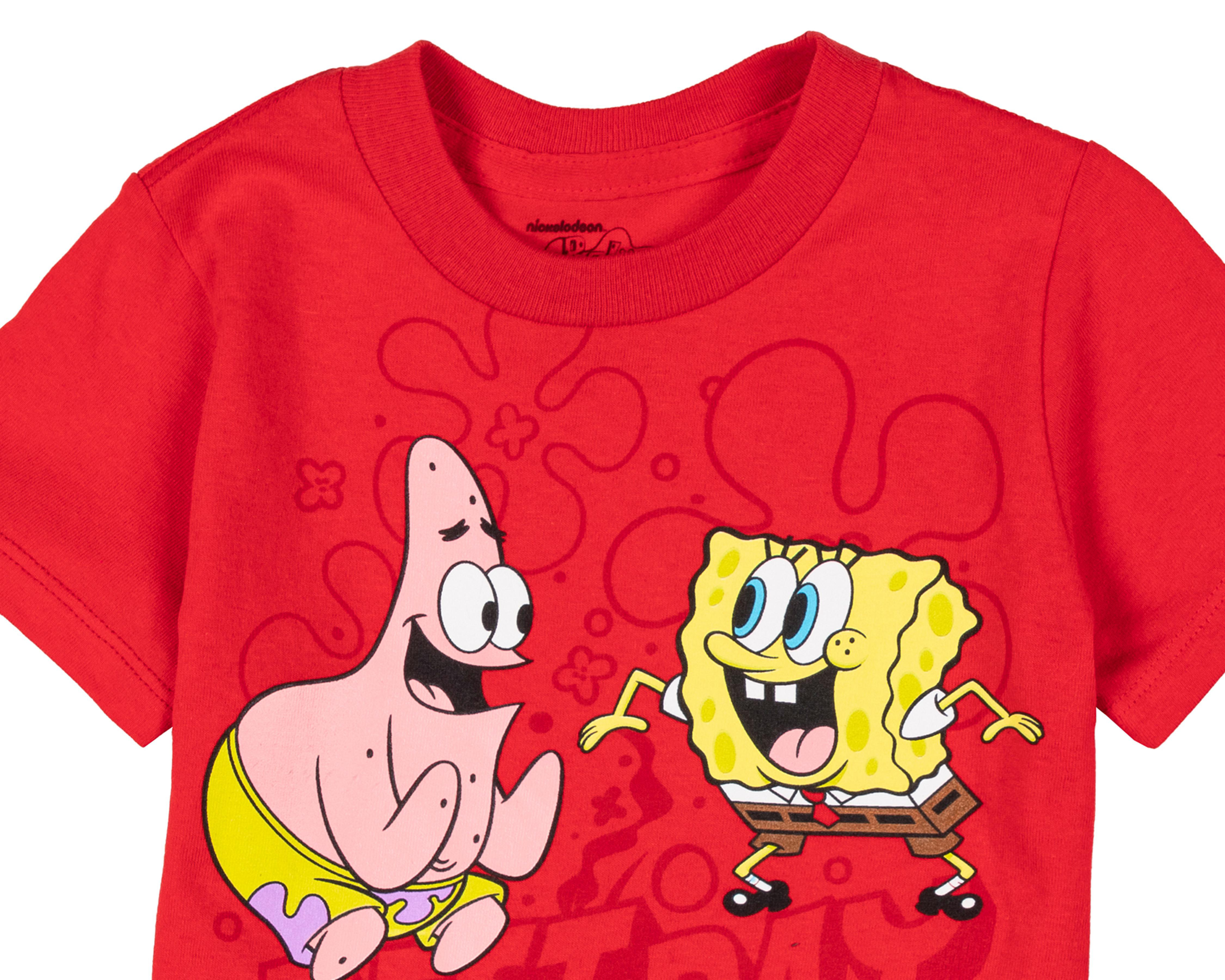 Foto 5 pulgar | Pijama para Bebé Niño Bob Esponja