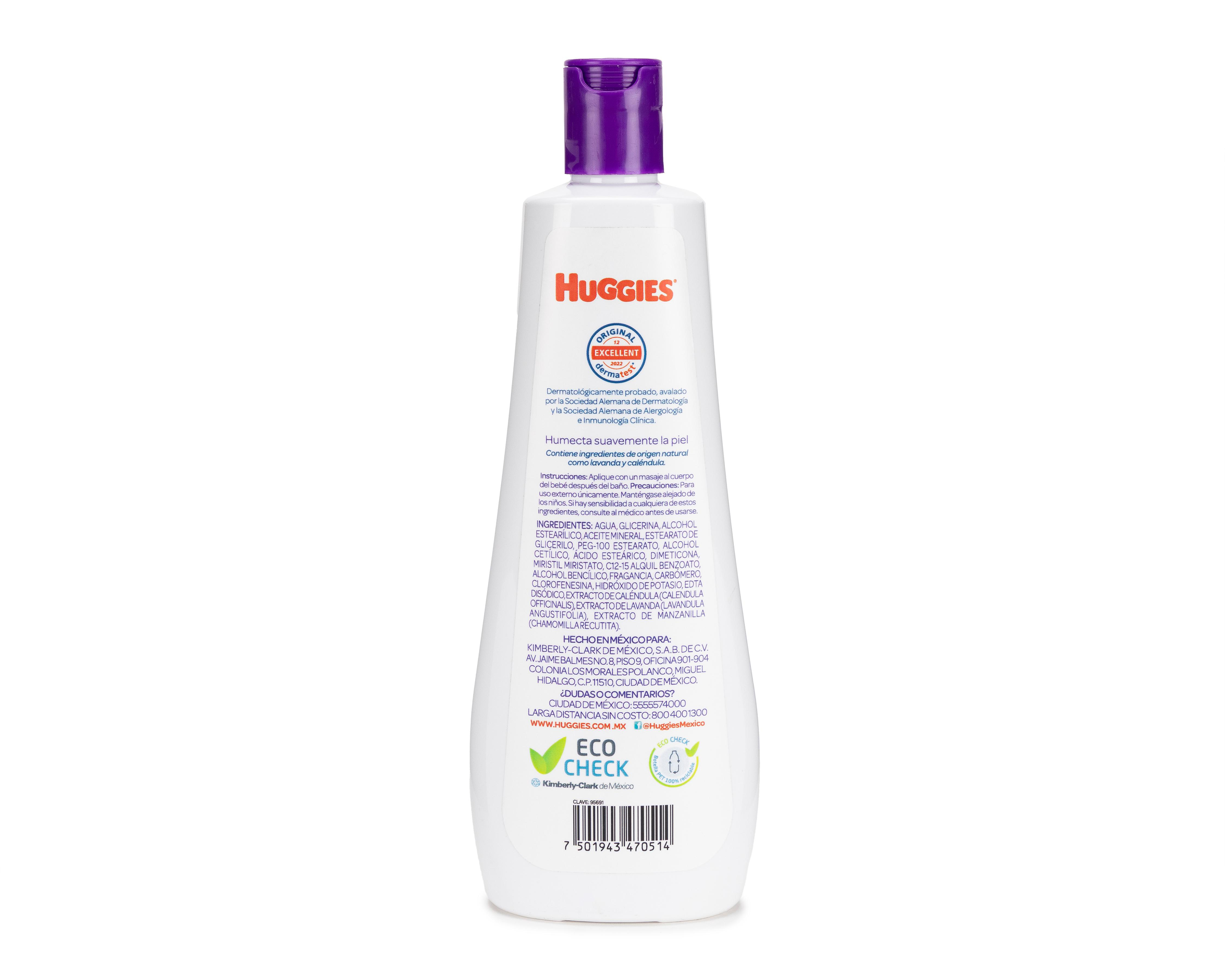 Foto 2 | Crema Corporal Huggies Sueño de Lavanda sin Parabenos 400 ml
