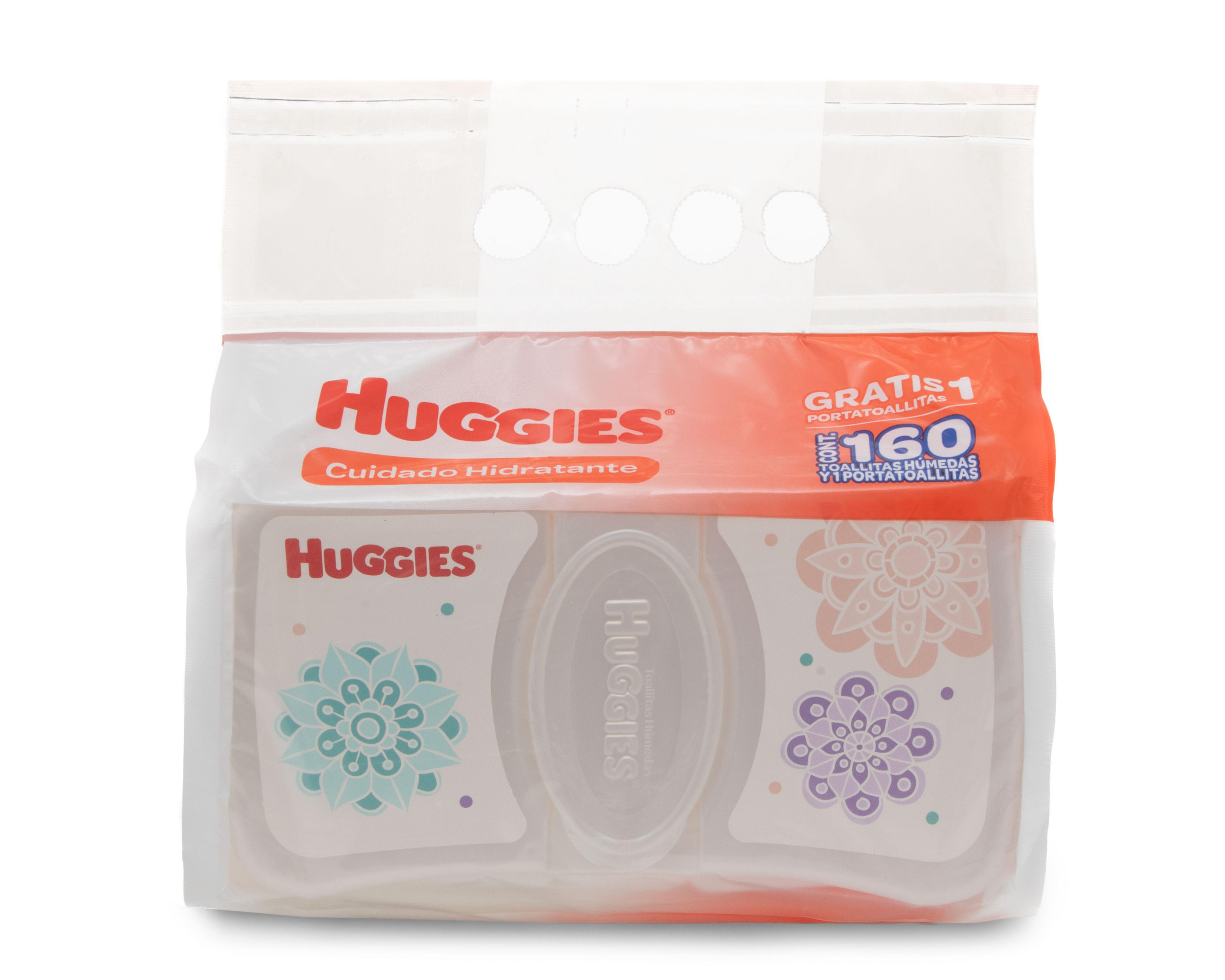 Foto 2 pulgar | Toallitas para Bebé Huggies Cuidado Hidratante con 160 Piezas