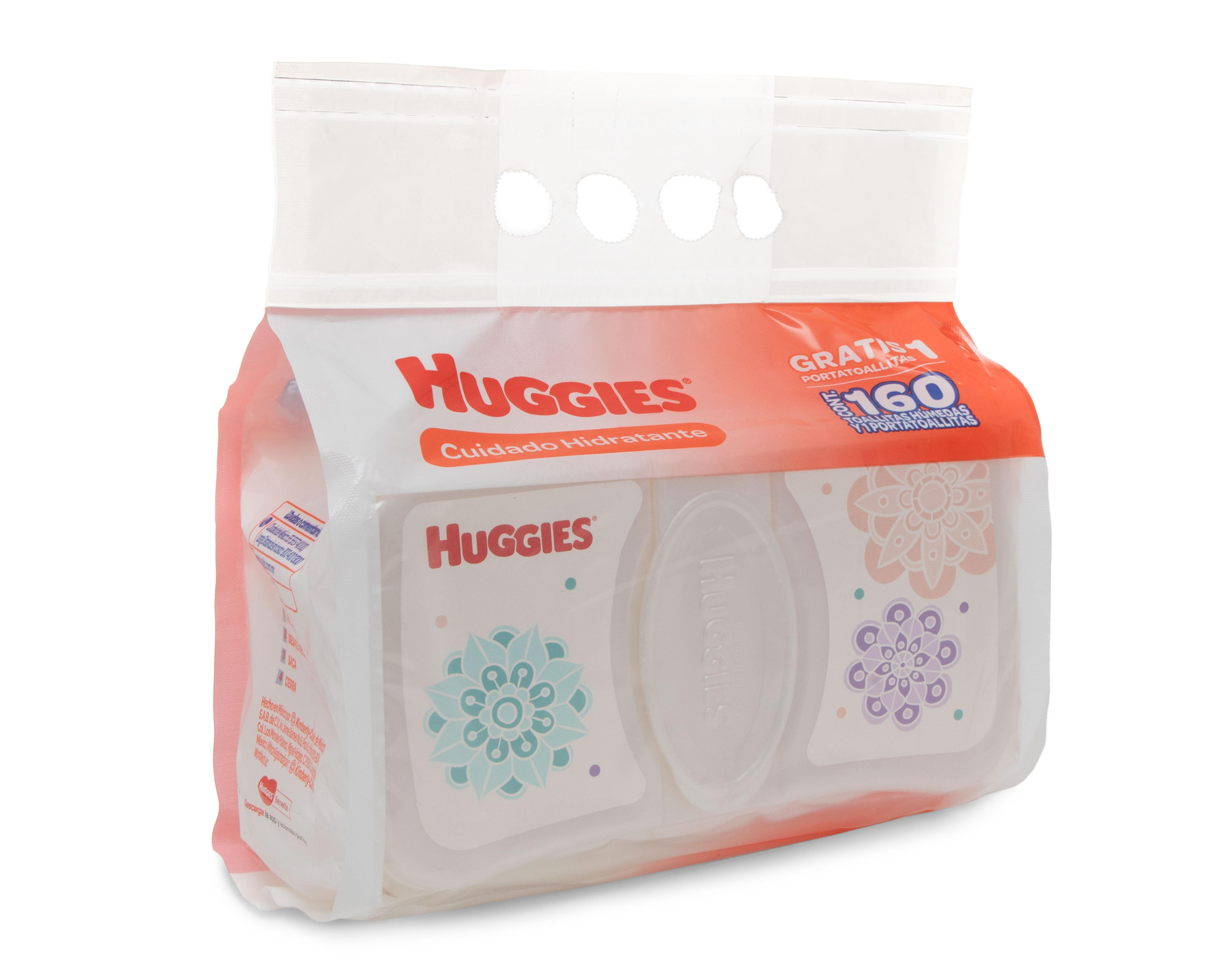 Foto 3 pulgar | Toallitas para Bebé Huggies Cuidado Hidratante con 160 Piezas