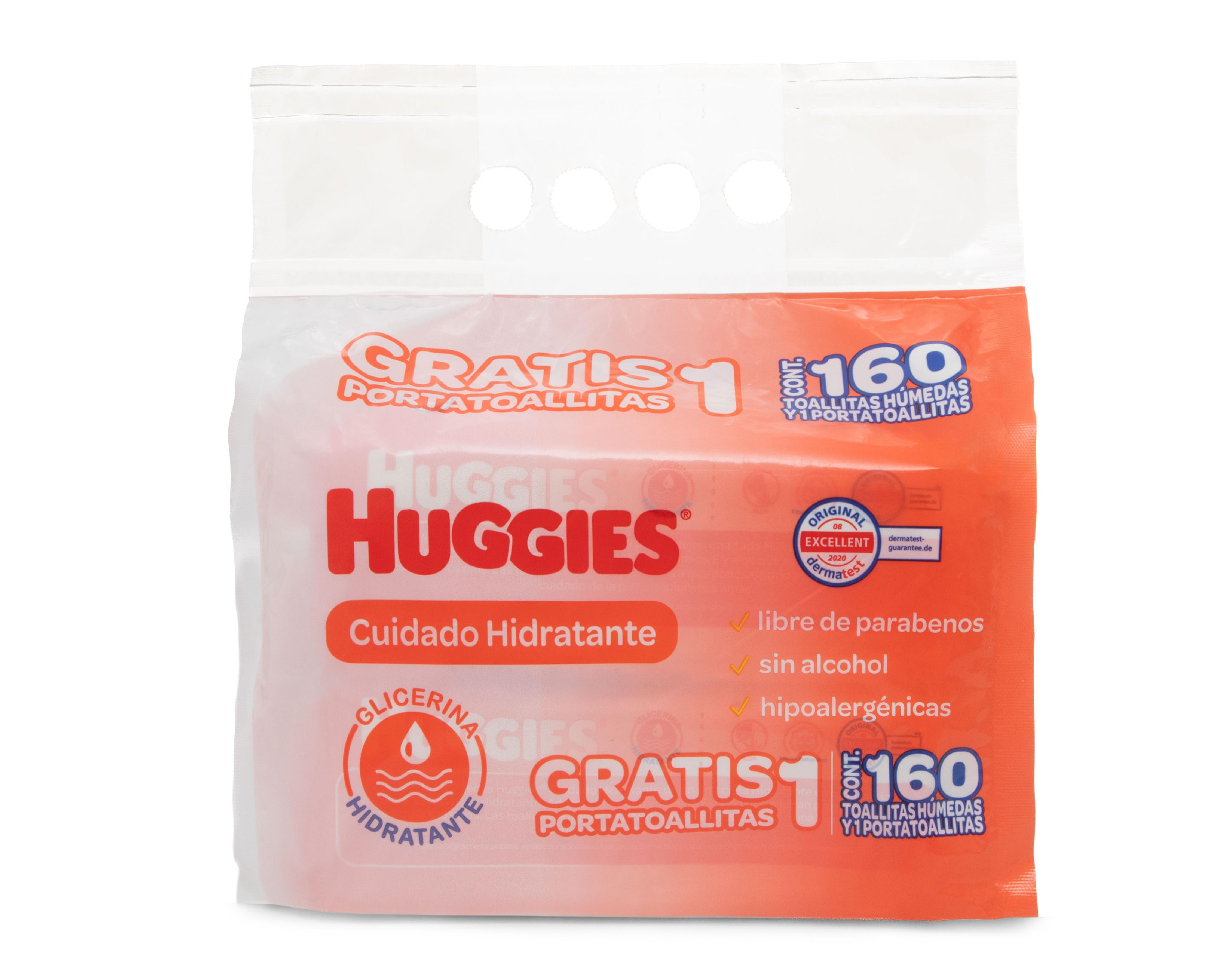 Foto 4 pulgar | Toallitas para Bebé Huggies Cuidado Hidratante con 160 Piezas