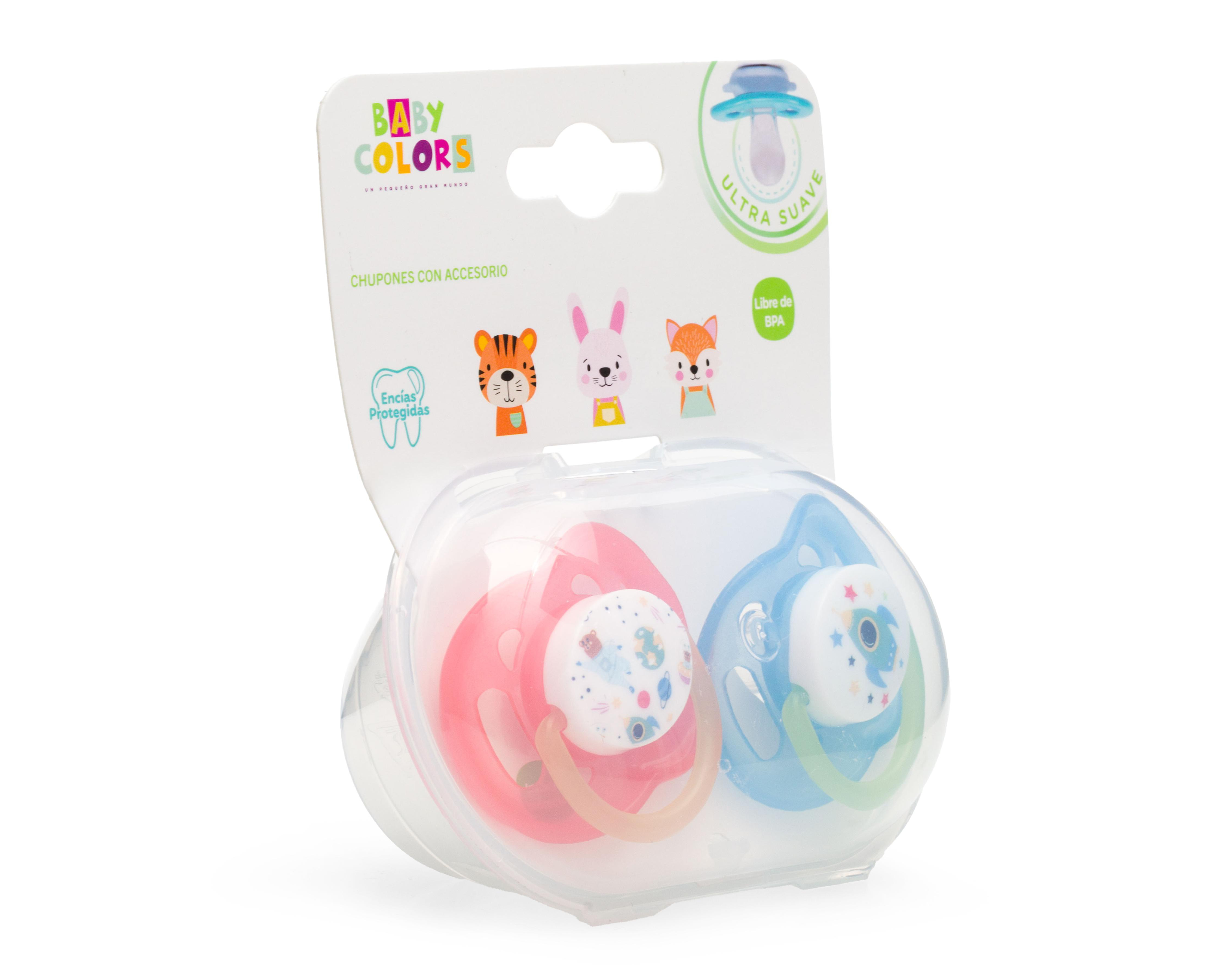 Foto 4 pulgar | Chupón Libre de BPA Baby Colors 3 Piezas