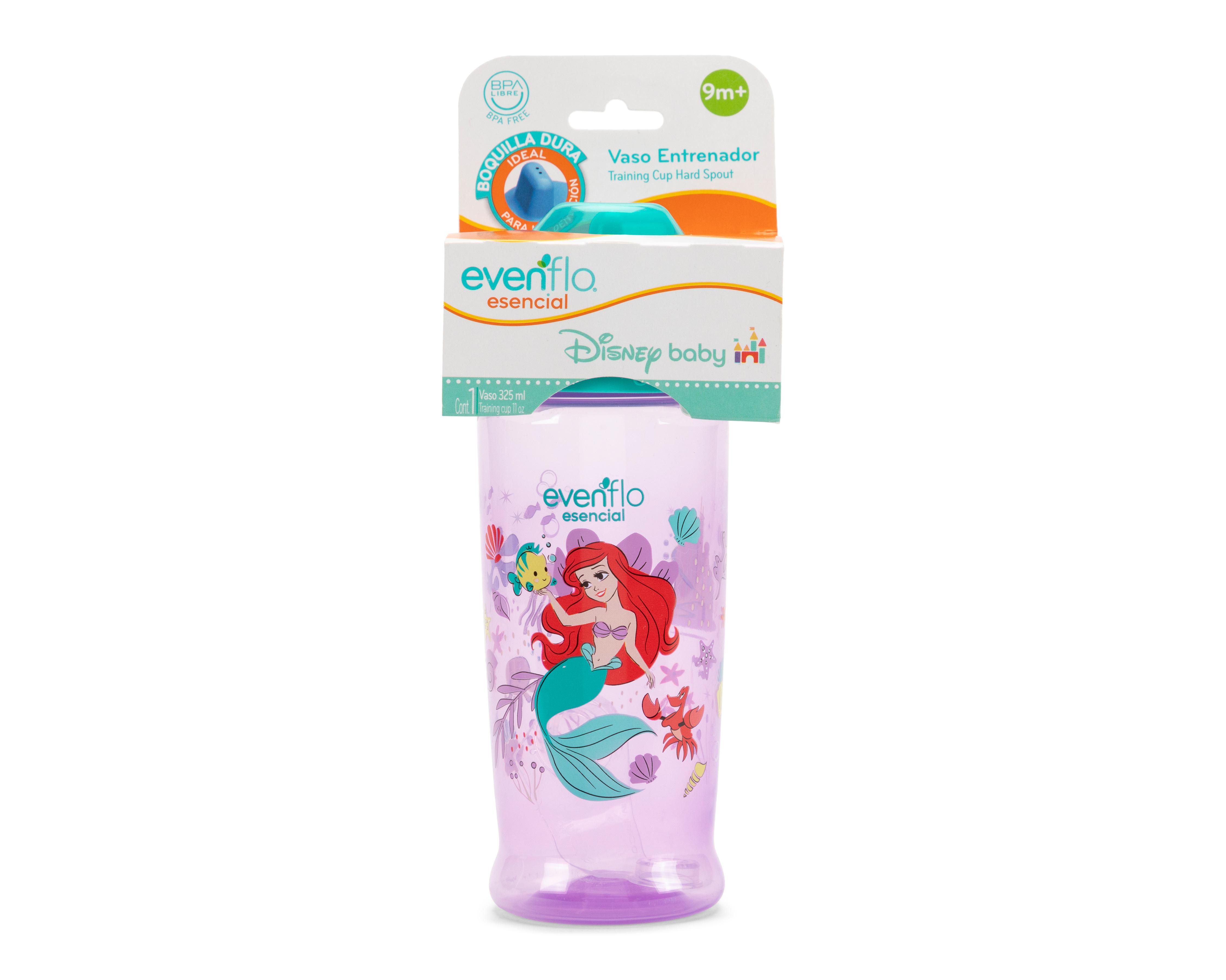 Foto 4 pulgar | Vaso Entrenador Evenflo Disney La Sirenita 325 ml