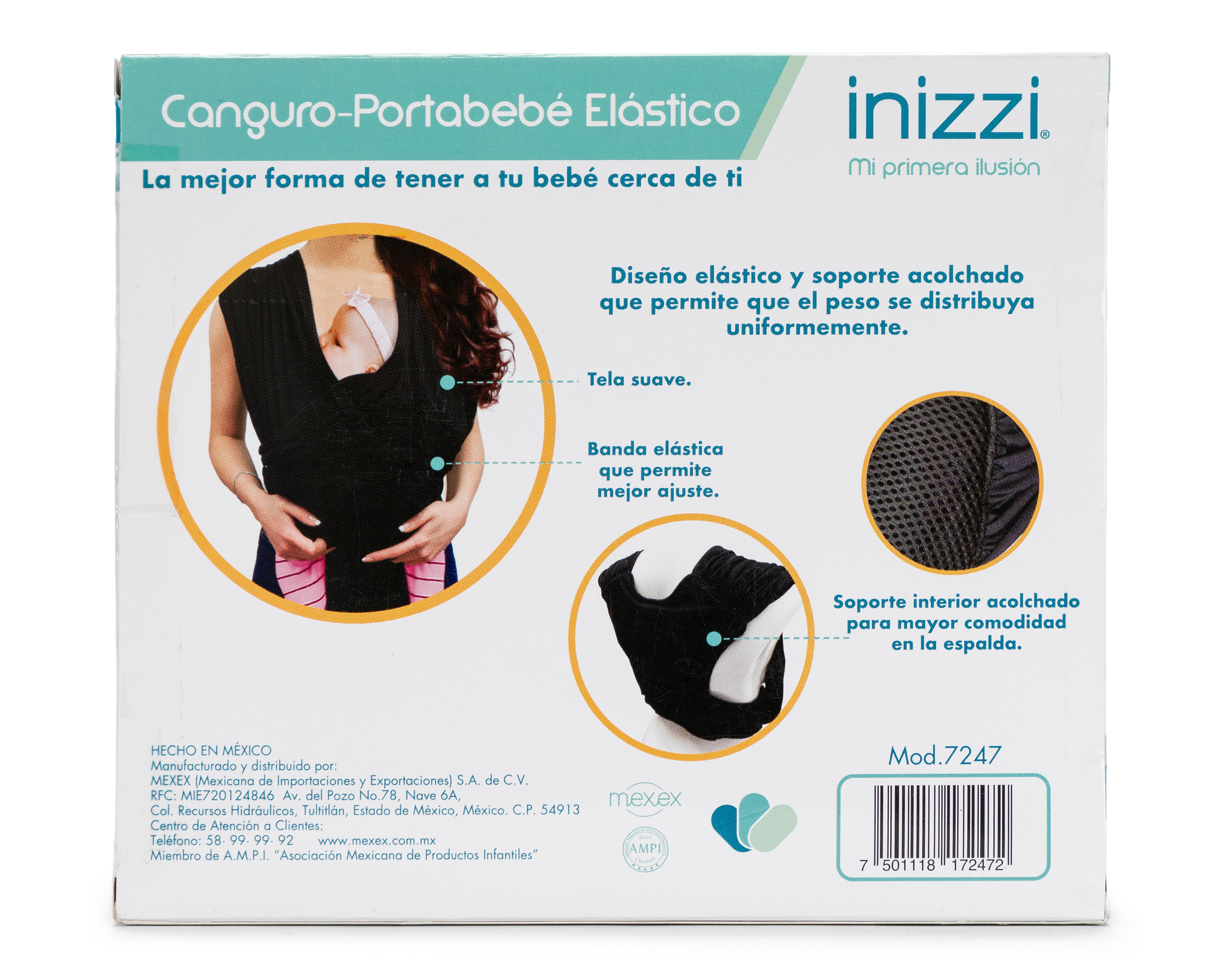 Foto 3 pulgar | Canguro para Bebé Inizzi Negro