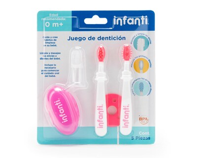 Foto 1 | Juego de Cepillos de Dientes para Bebé Infanti 5 Piezas