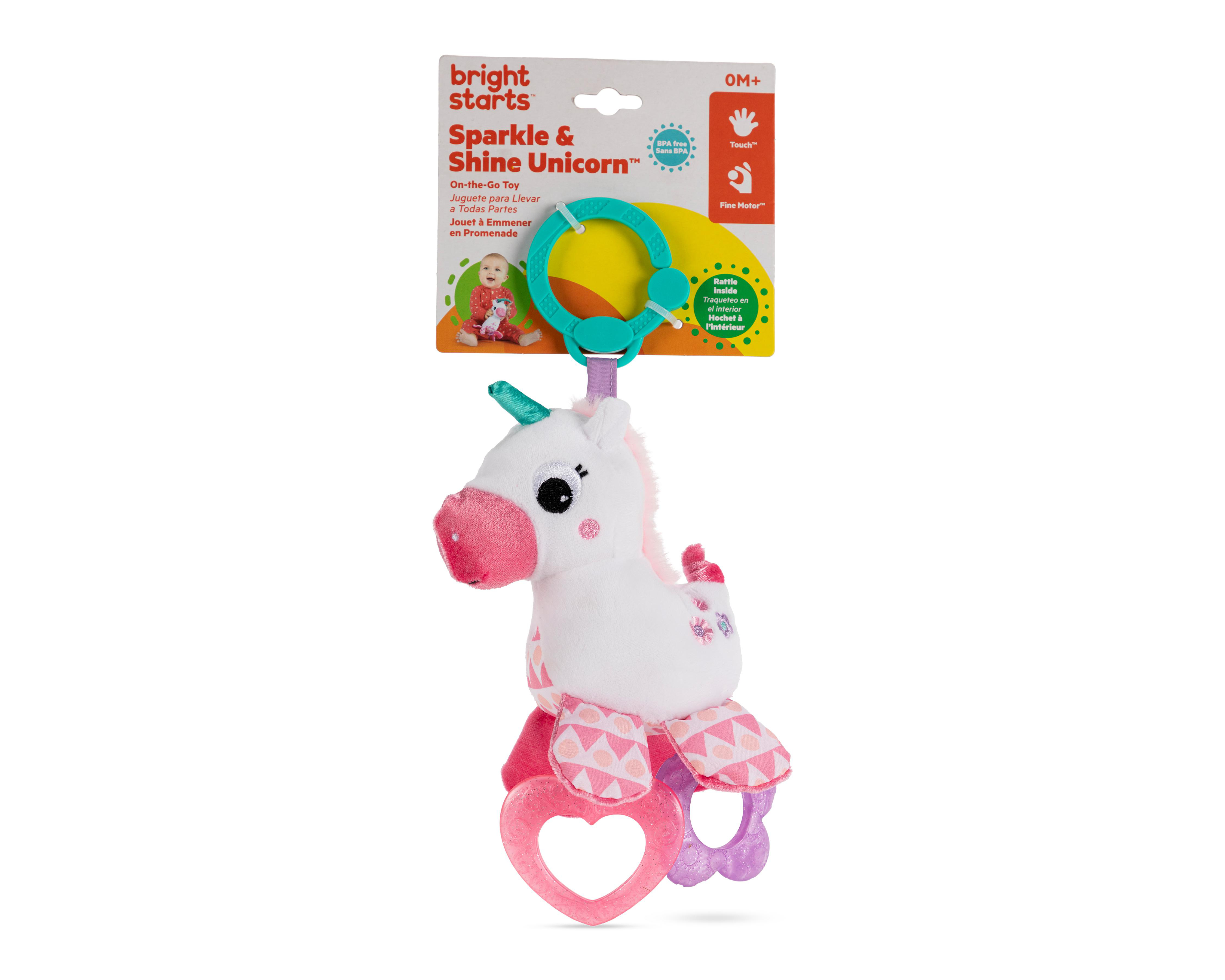 Foto 1 | Peluche Sensorial Brightstarts Sparkle & Shine Unicorn