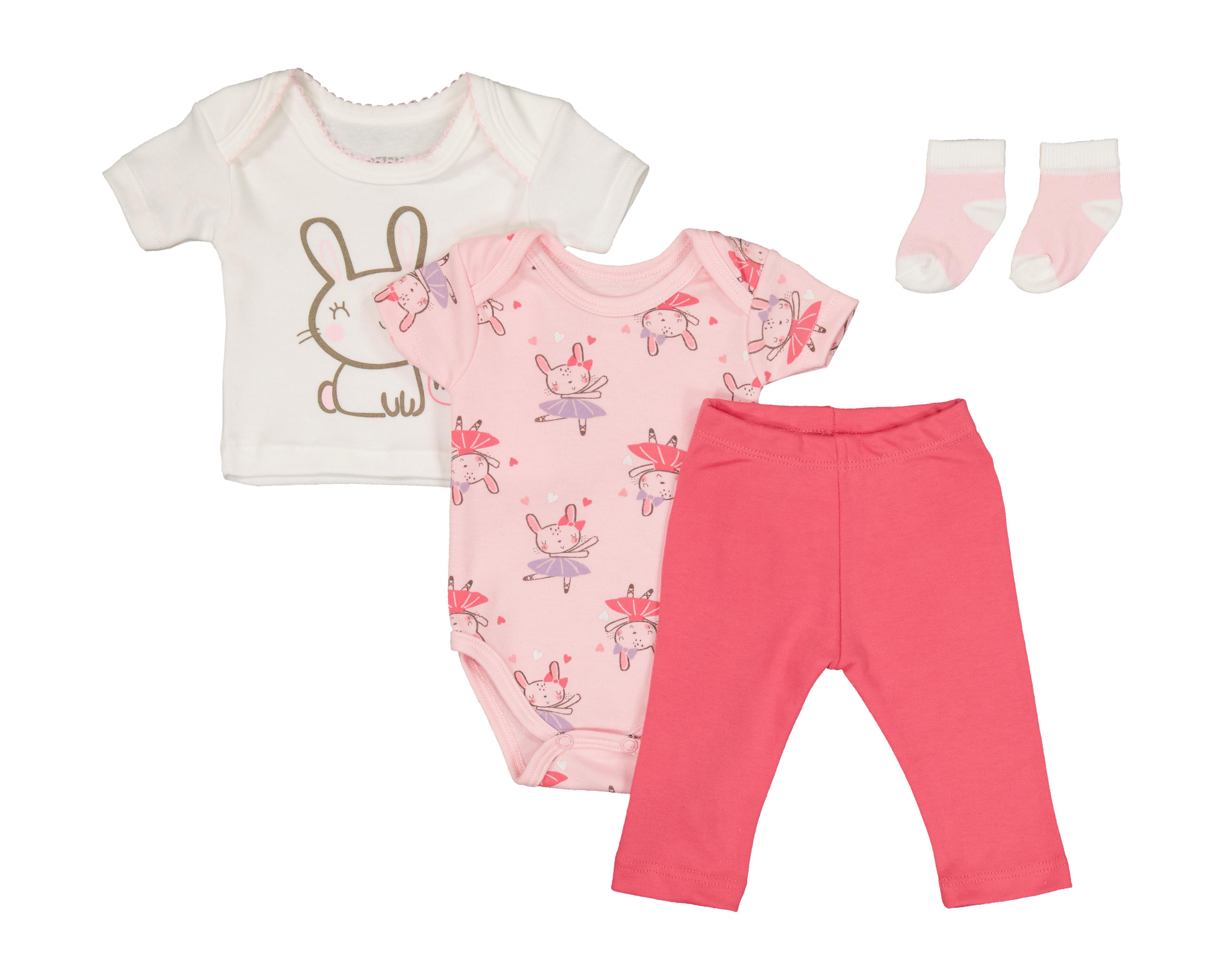 Conjunto para Bebé Niña Baby Colors 4 Piezas