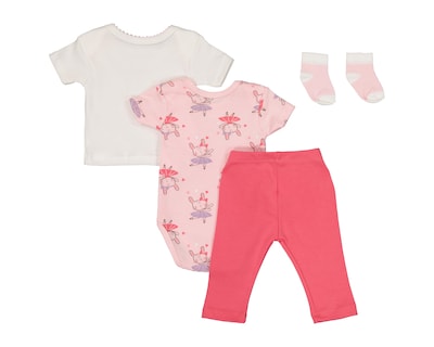 Foto 2 | Conjunto para Bebé Niña Baby Colors 4 Piezas