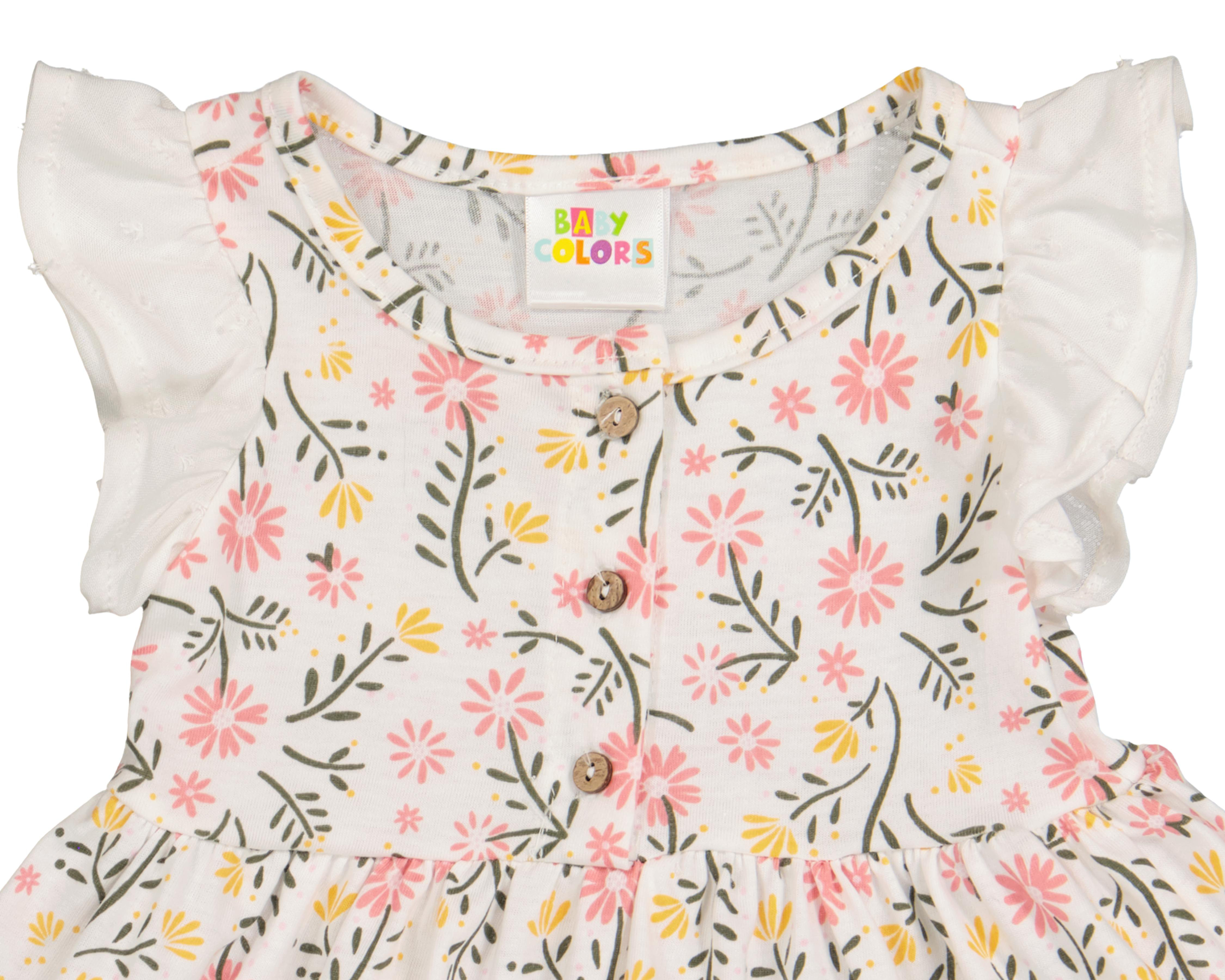 Foto 4 pulgar | Vestido para Bebé Niña Baby Colors Floral