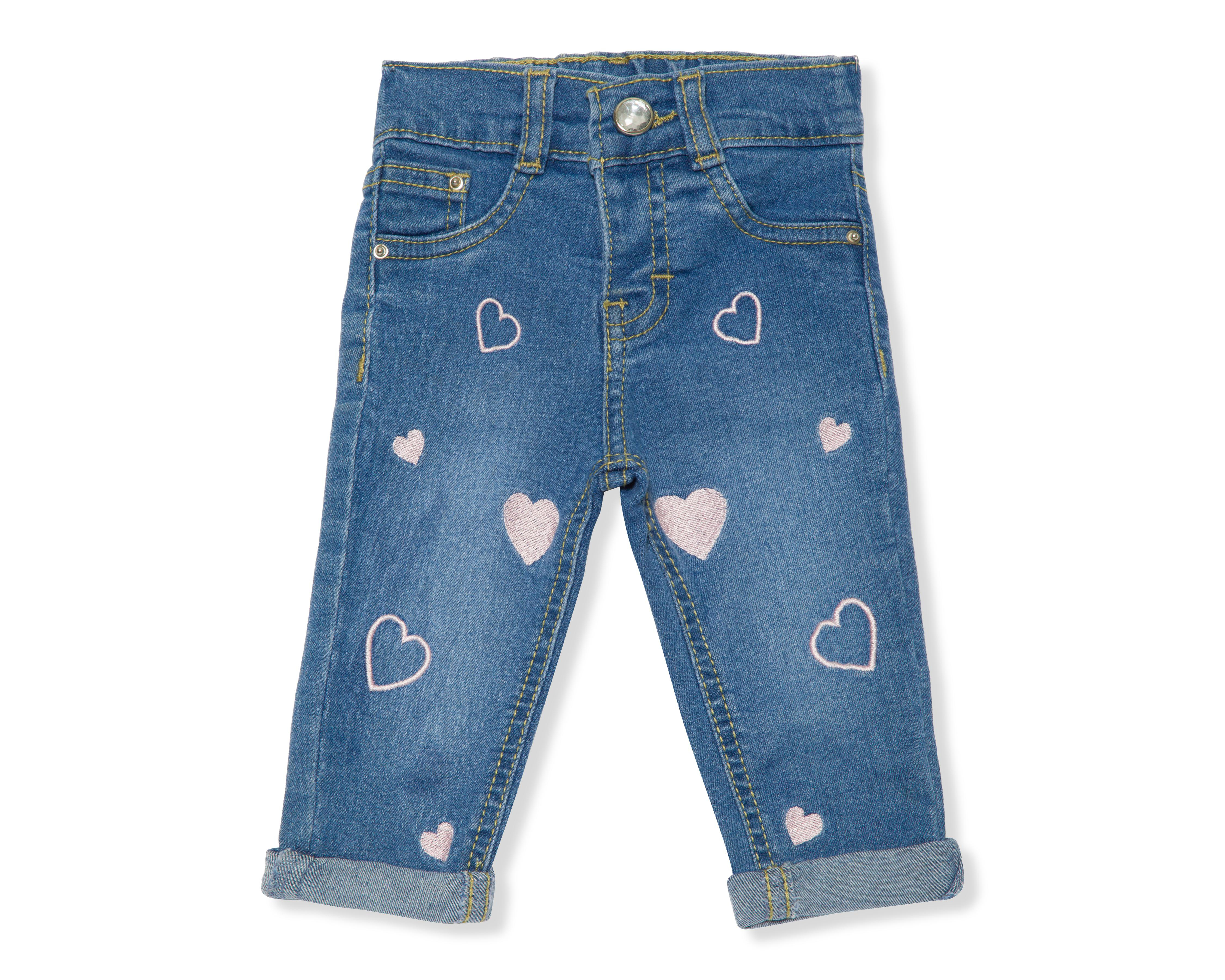 Foto 1 | Pantalón para Bebé Niña Baby Colors de Mezclilla