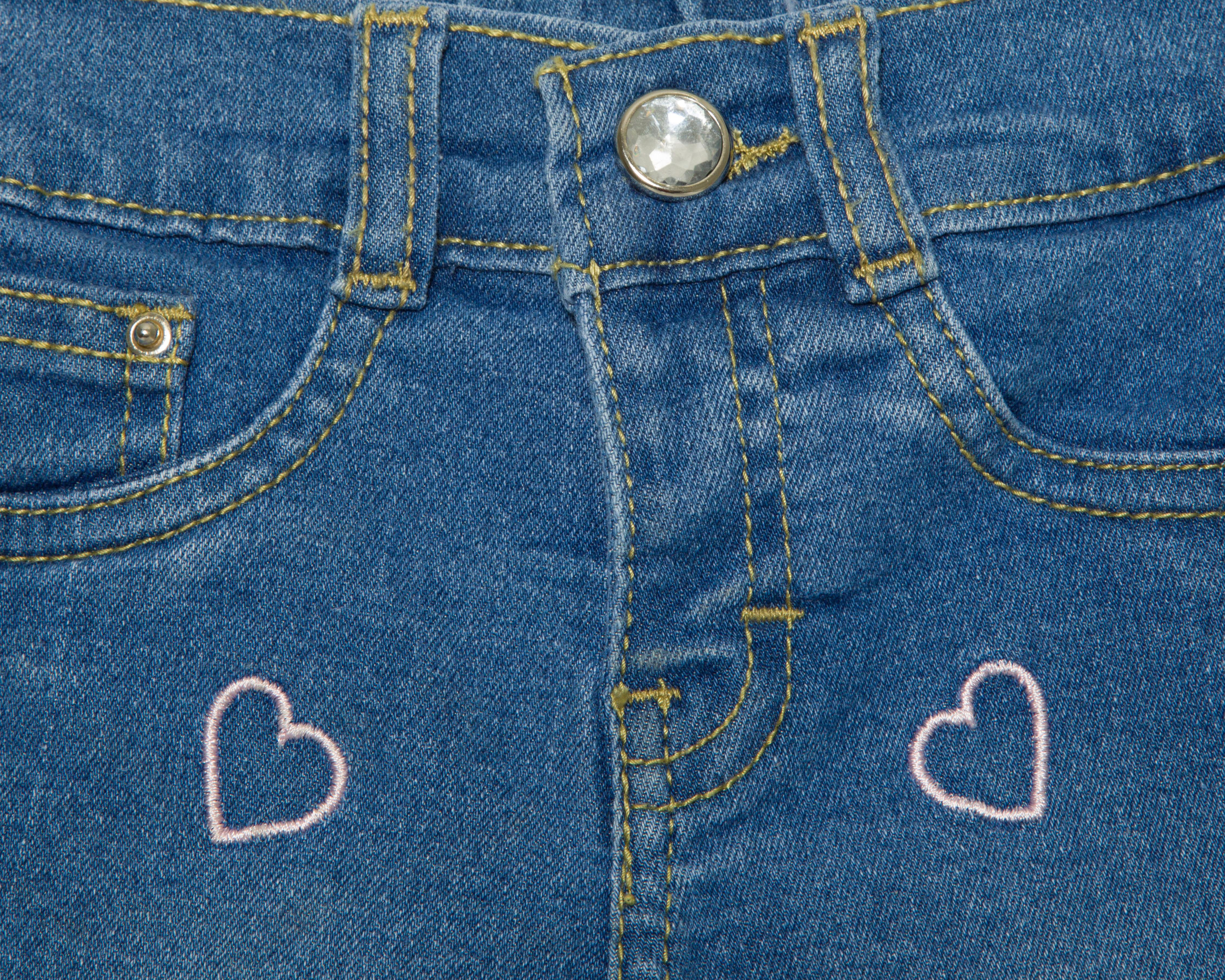 Foto 3 | Pantalón para Bebé Niña Baby Colors de Mezclilla