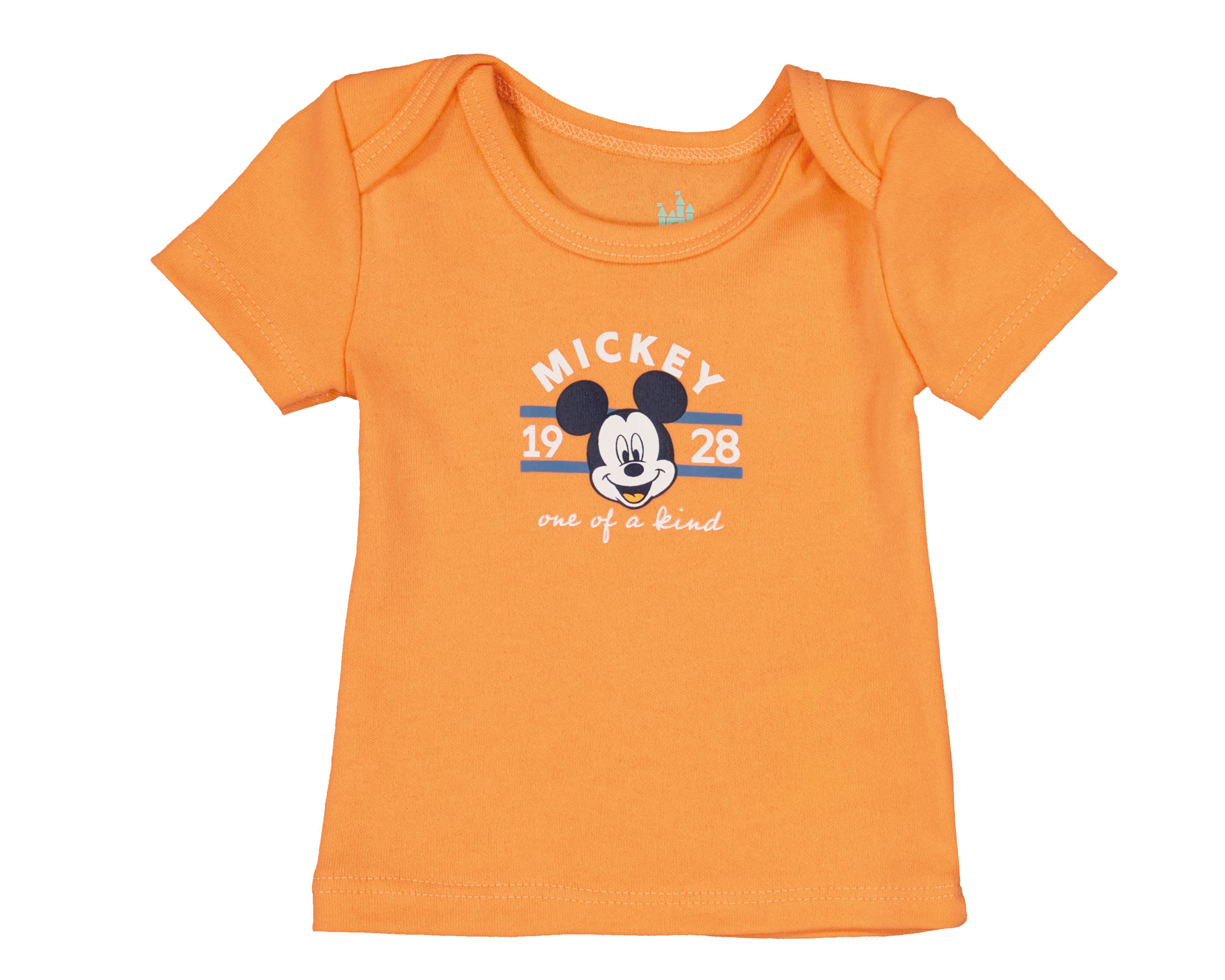 Foto 4 pulgar | Camiseta Interior Disney para Bebé Niño 3 Piezas