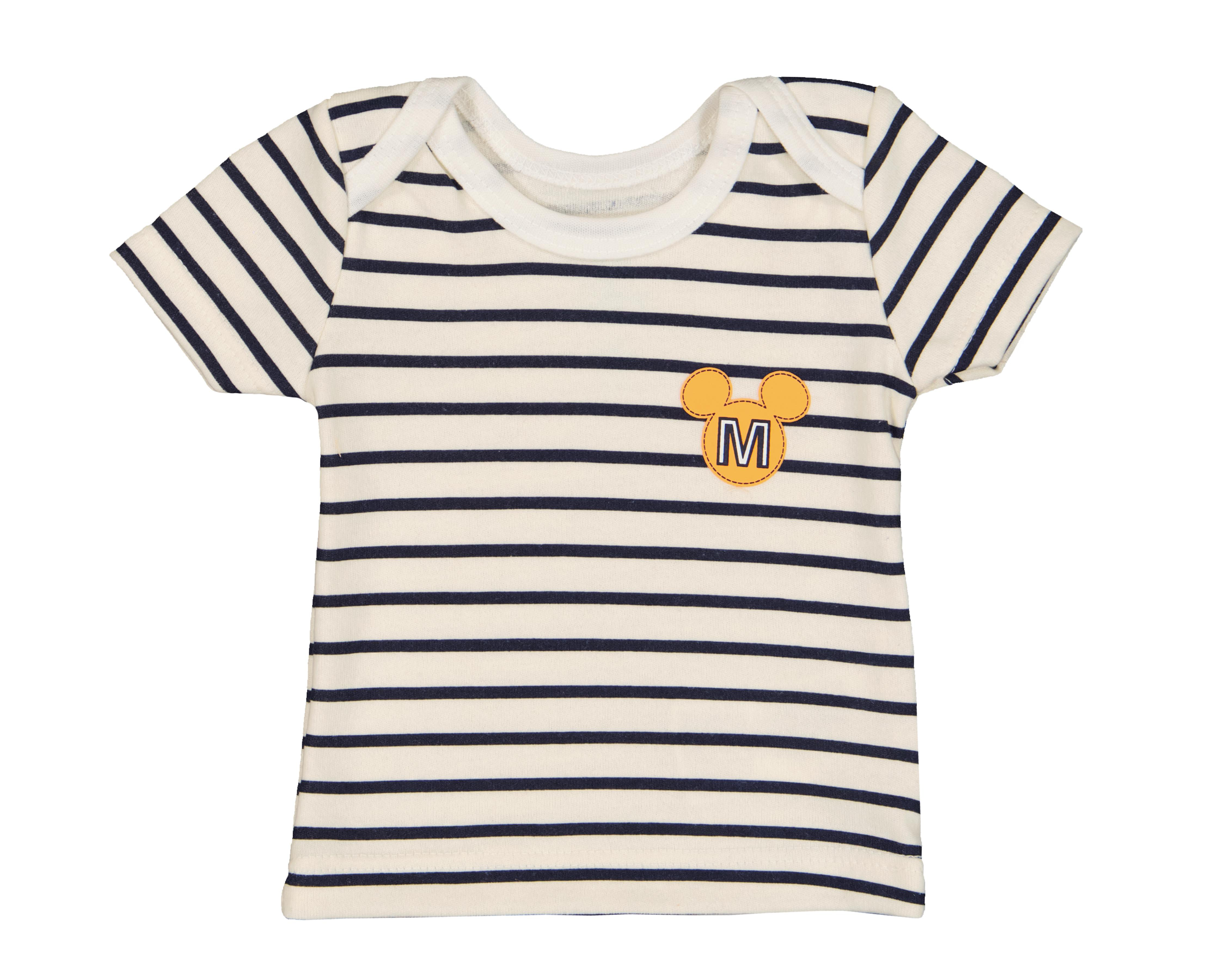 Foto 5 pulgar | Camiseta Interior Disney para Bebé Niño 3 Piezas