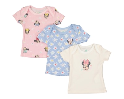Foto 1 | Camiseta Interior Disney para Bebé Niña 3 Piezas